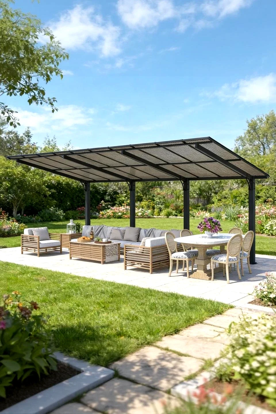 20x10' Outdoor Gazebo - Transform Your Patio into a Luxury Retreat — Outdoor Umbrellas & Sunshades