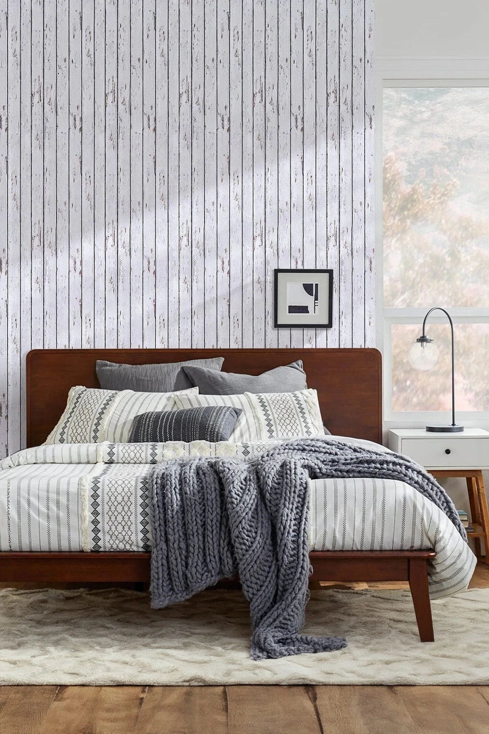 3D White Wood Grain Wall Panels Peel and Stick -Large Size — Peel and Stick Backsplash