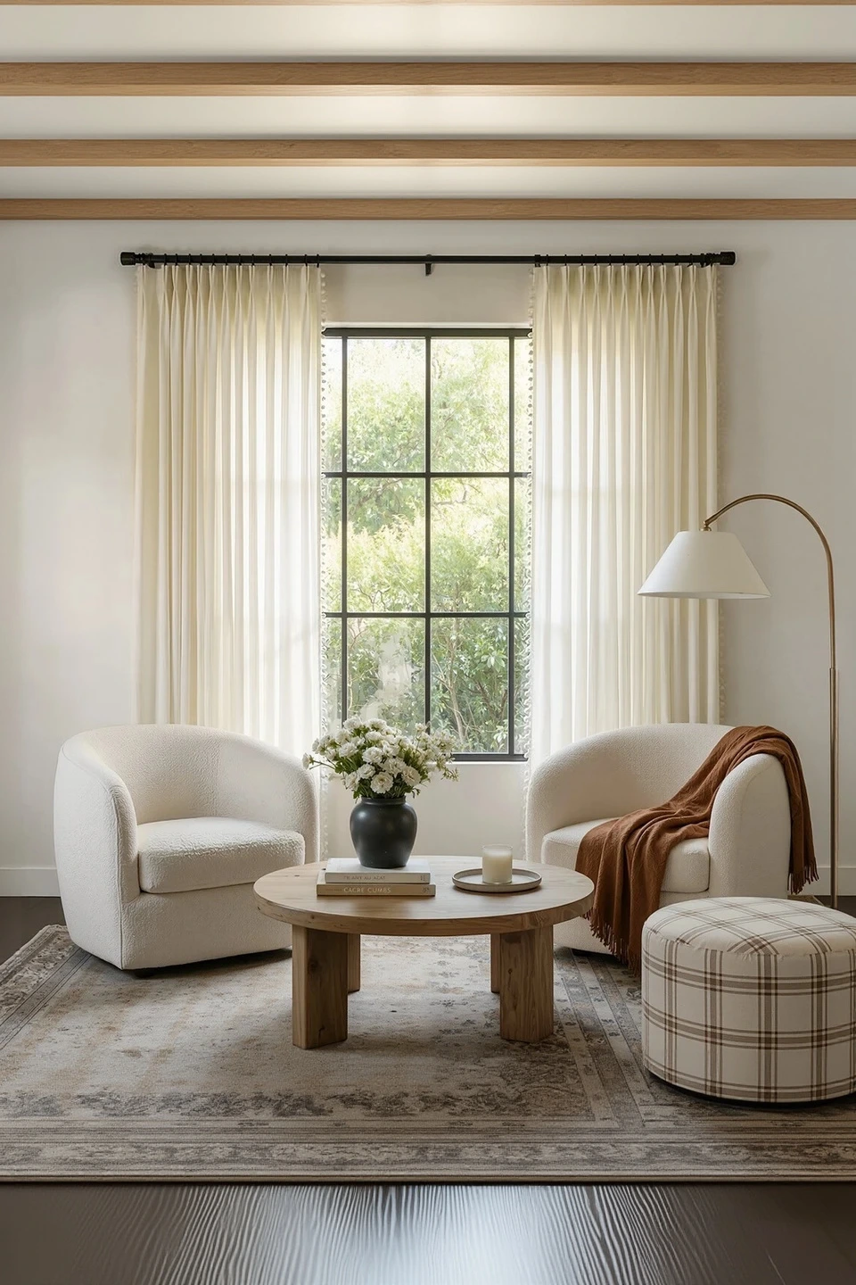 Meadow Geometric Sheer Curtain — Curtain