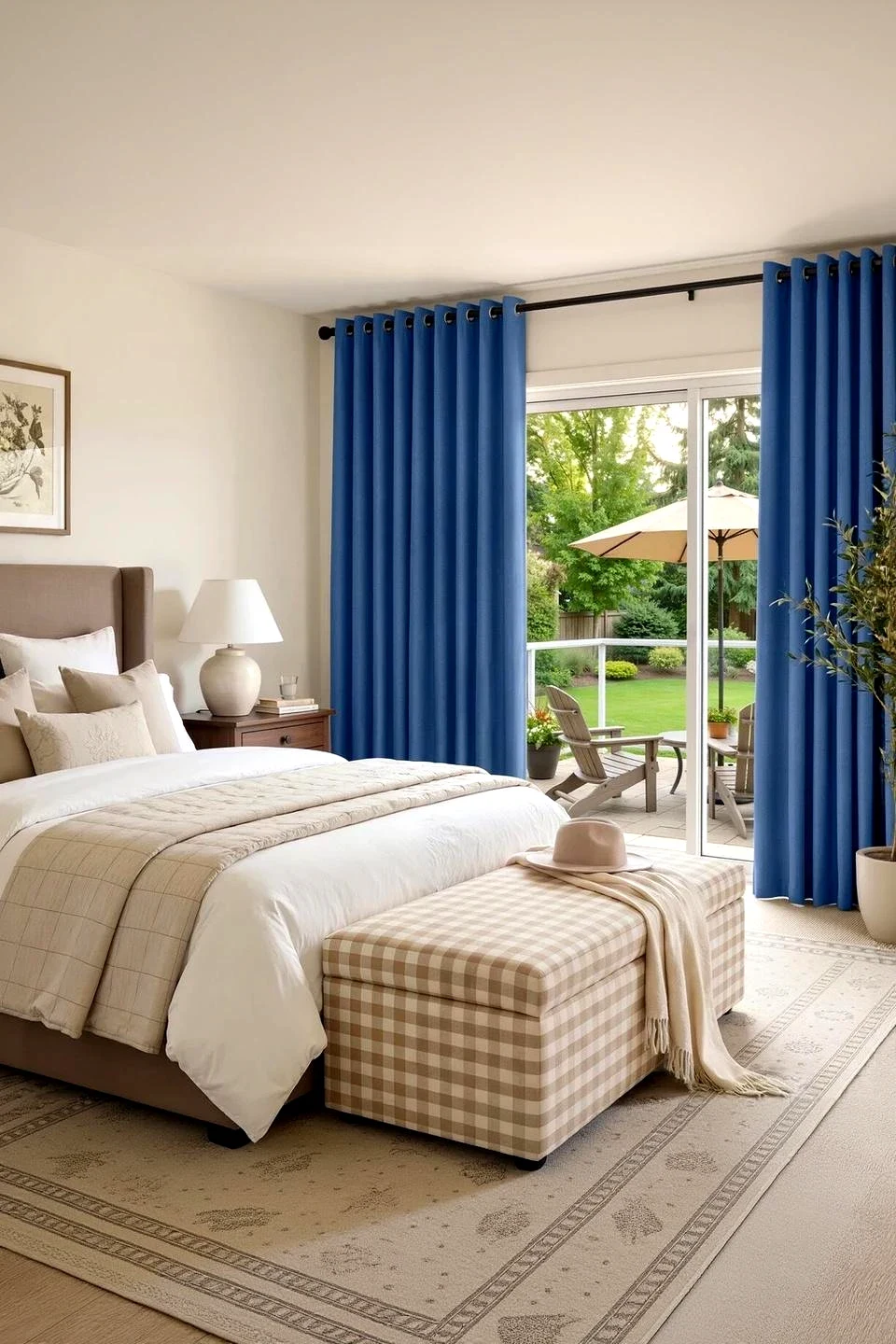 Mercer Heavyweight Blackout Thermal Curtain - Transform Your Space in Twilight Blue — Curtain