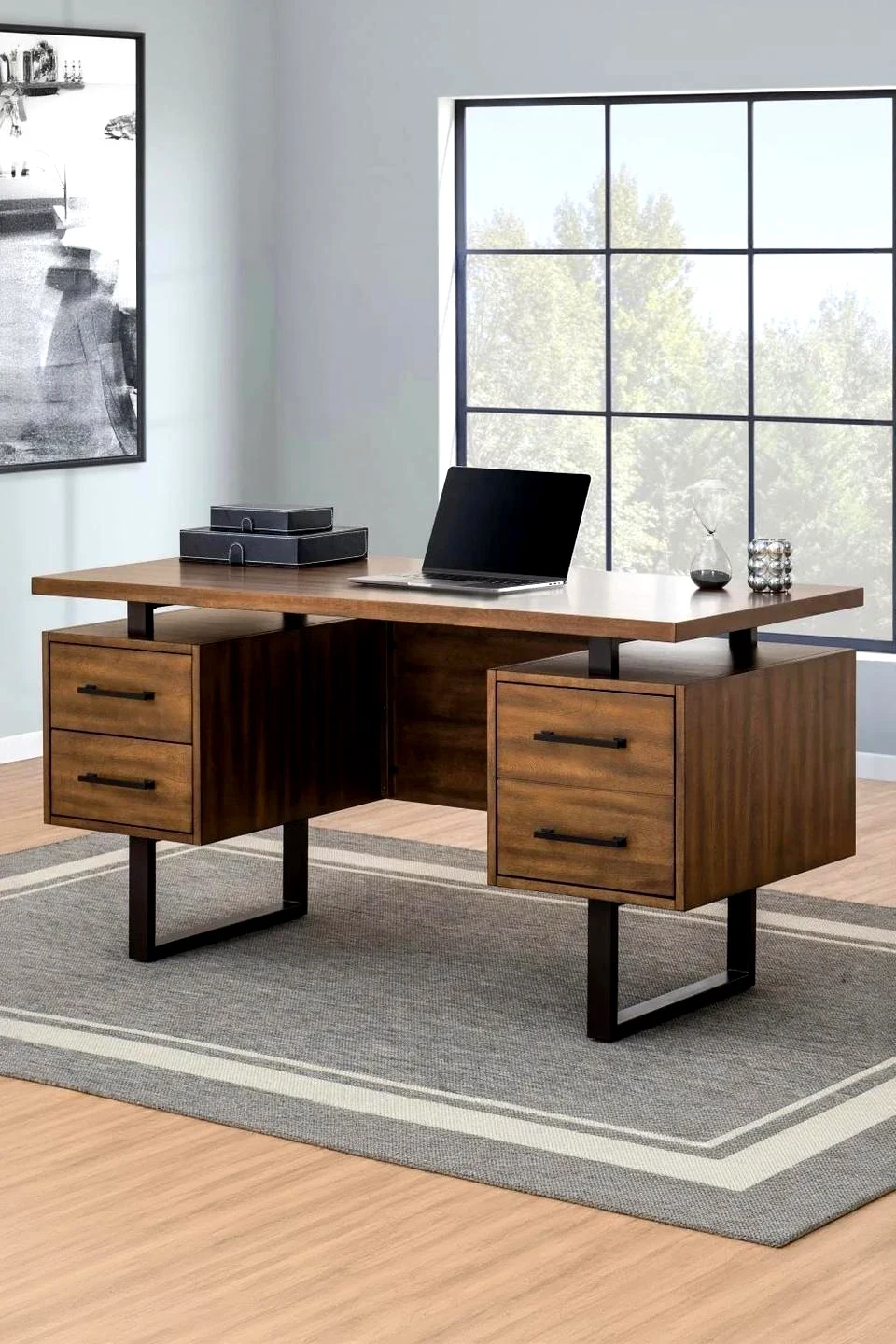 Milano 60" Floating Desk with Charging Station - Elevate Your Workspace Dreams — General