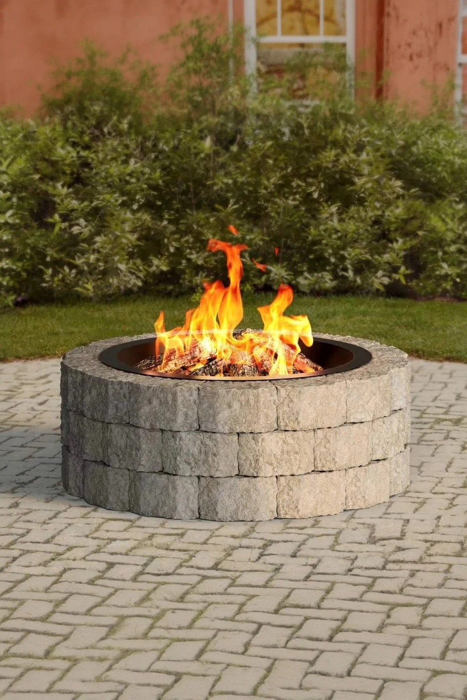 Style Selections 34.2-Inches Black Powder Coating Steel Fire Pit Burn cage — main image