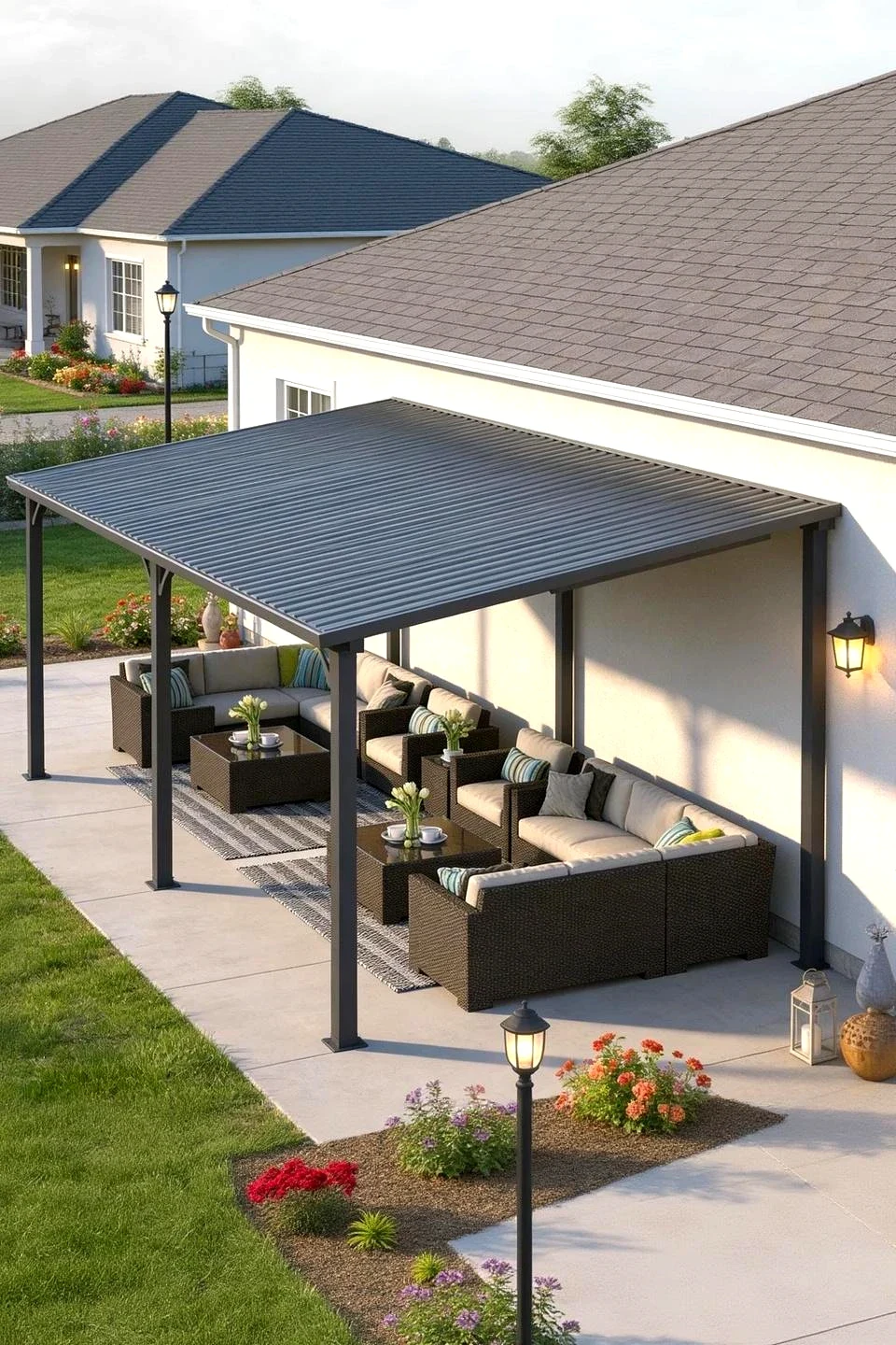 Transform Your Patio: 20x12 Wall-Mounted Hardtop Gazebo - Outdoor Living Elevated — Outdoor Umbrellas & Sunshades