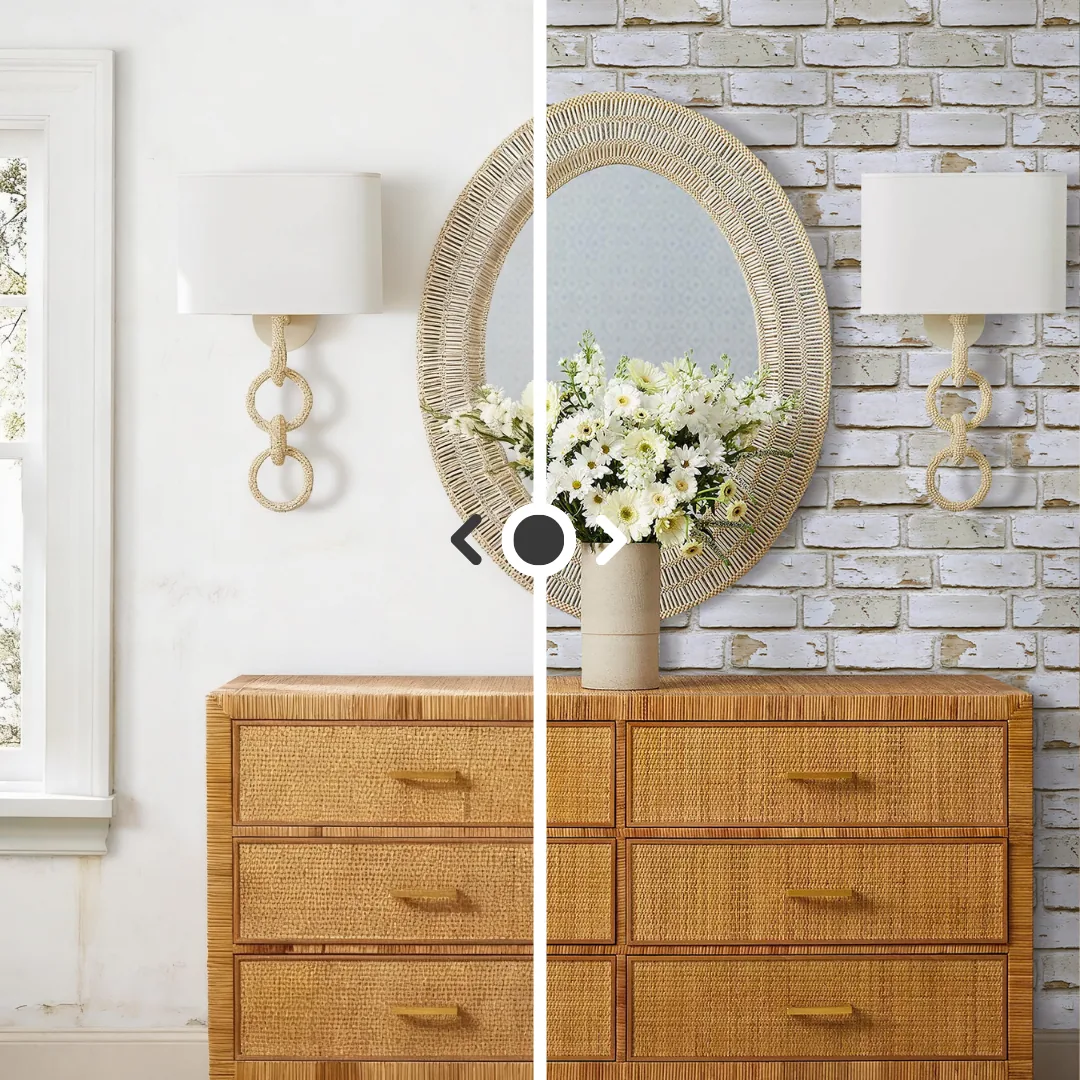 3D Vintage Whitewashed Brick Peel and Stick Wall Tile — view 2