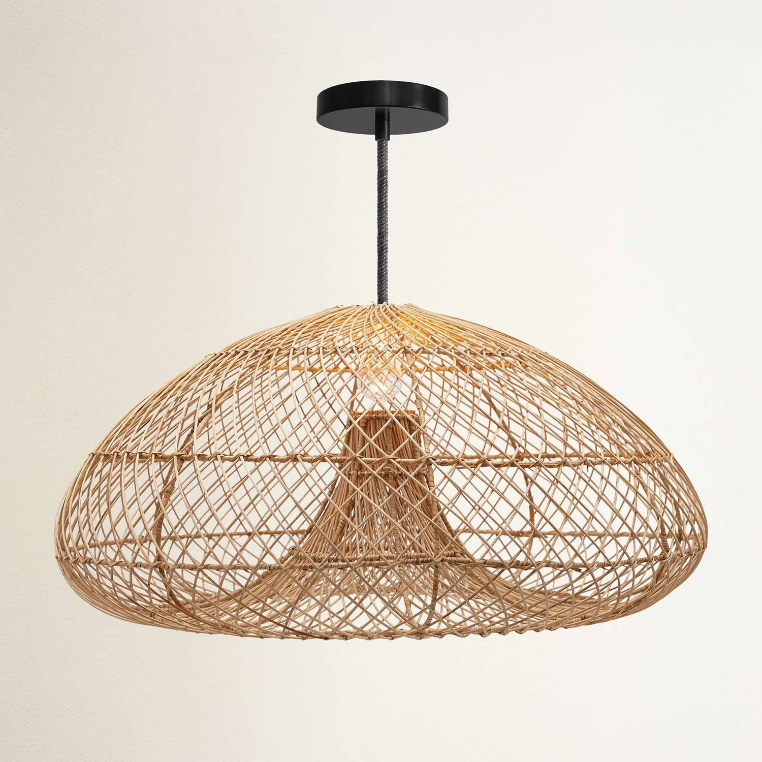Abyssal Pendant Light – Handcrafted Woven Statement Lighting for Elevated Bohemian Interiors — view 7