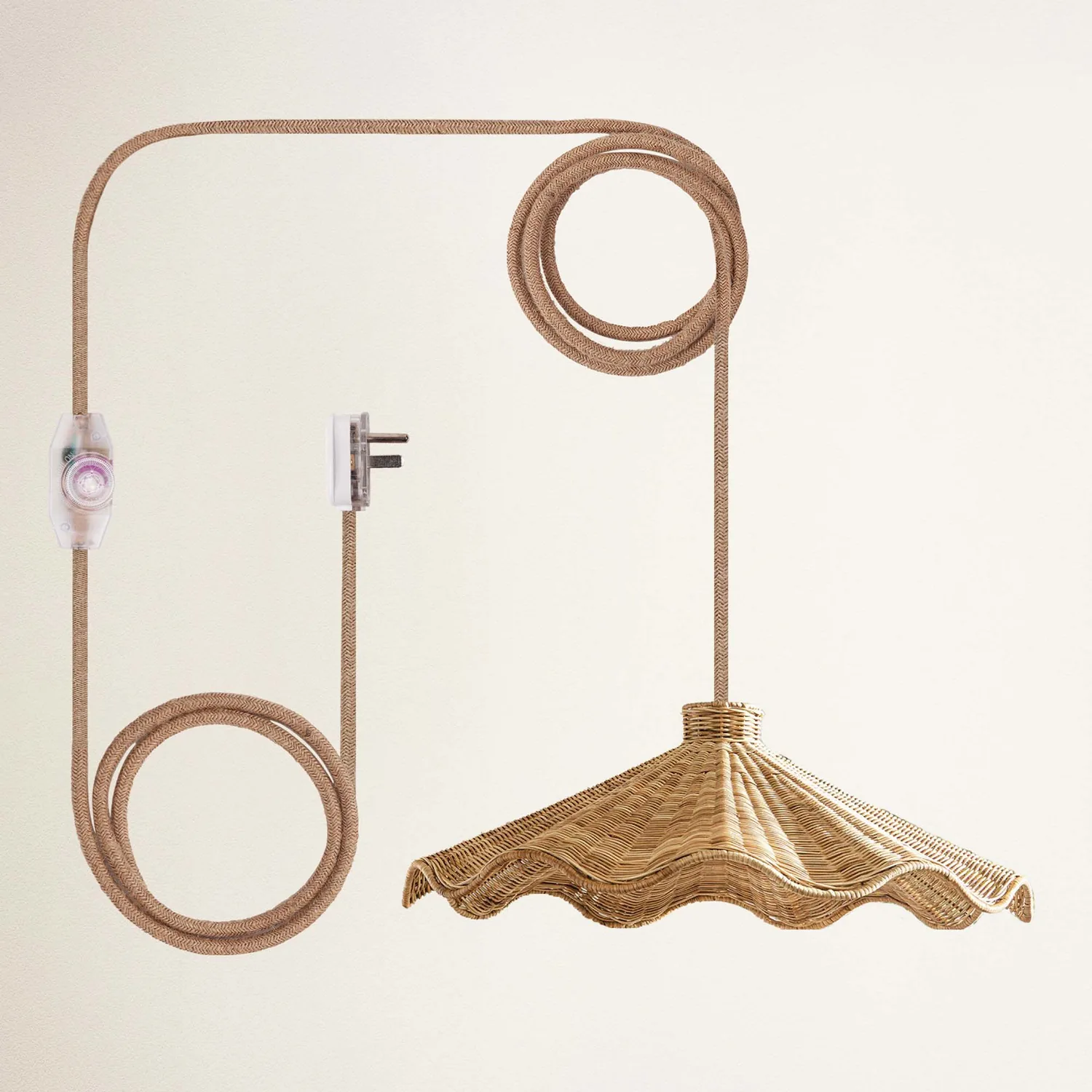 Ariel Rattan Pendant Light — view 4