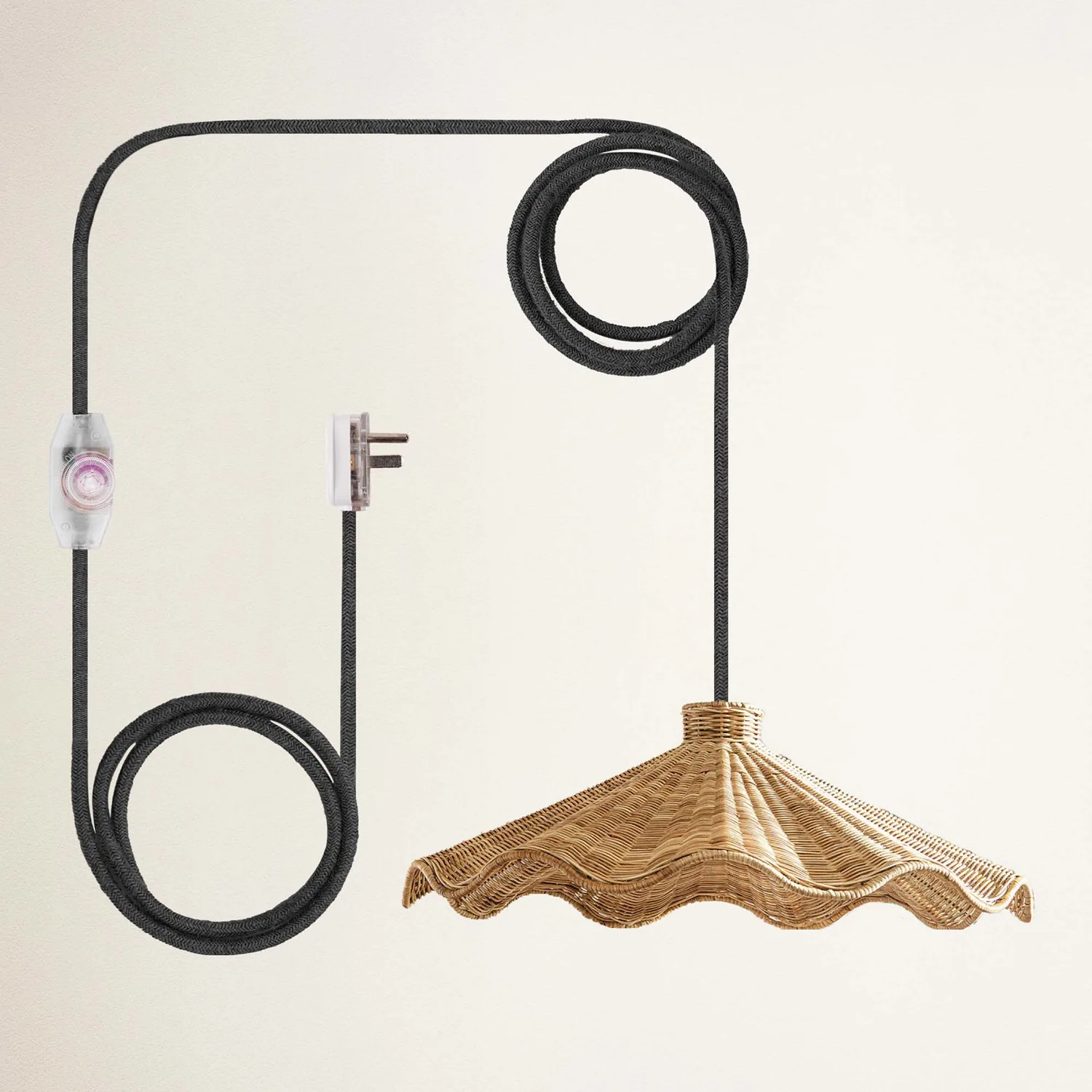 Ariel Rattan Pendant Light — view 5