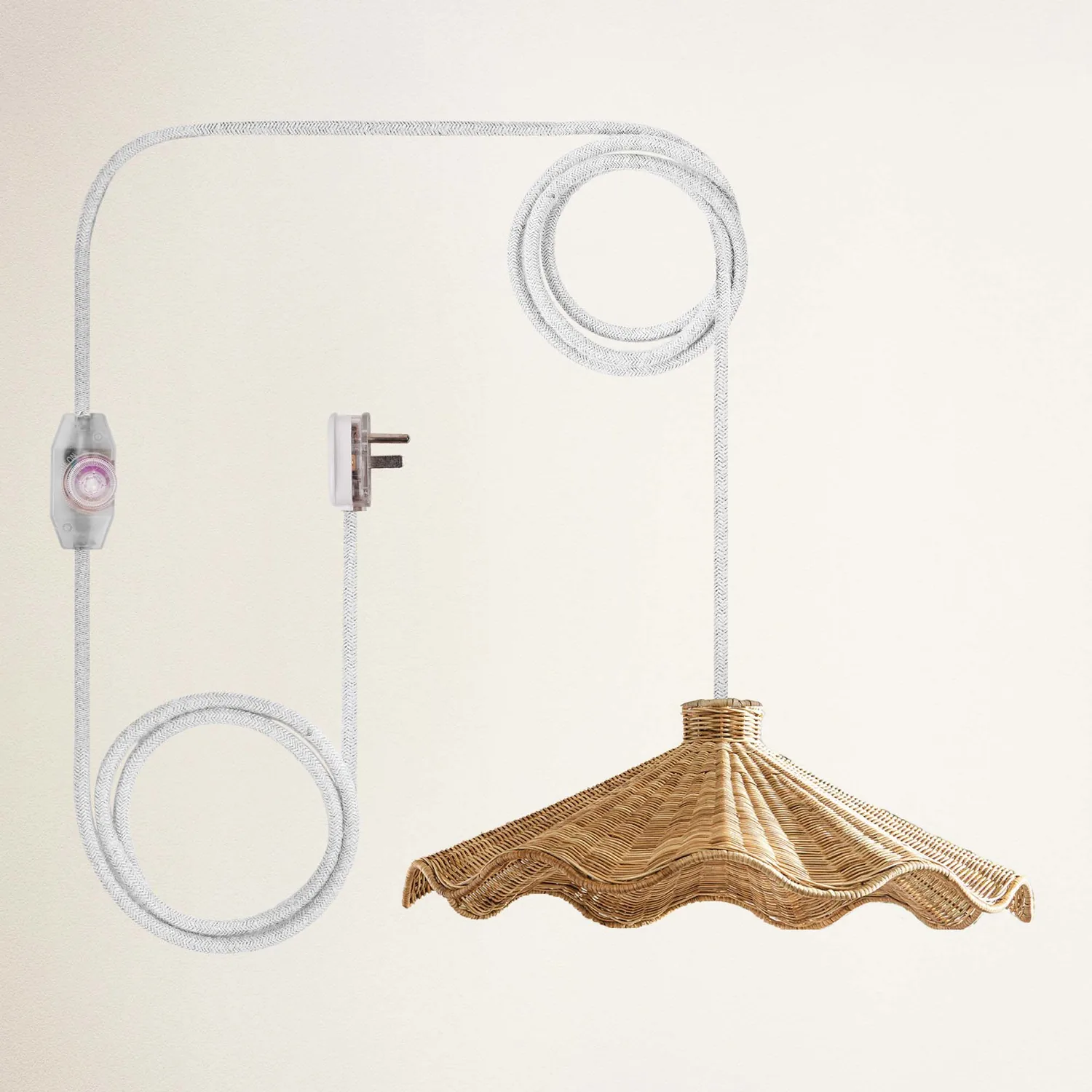 Ariel Rattan Pendant Light — view 6