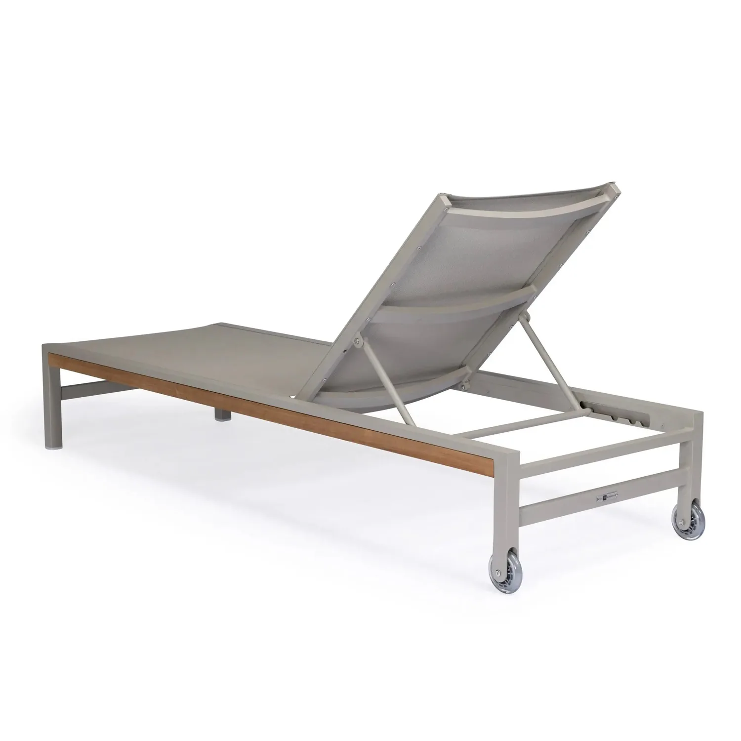 Beverly Hills Aluminum Outdoor Sun Lounger (Stone) — view 4