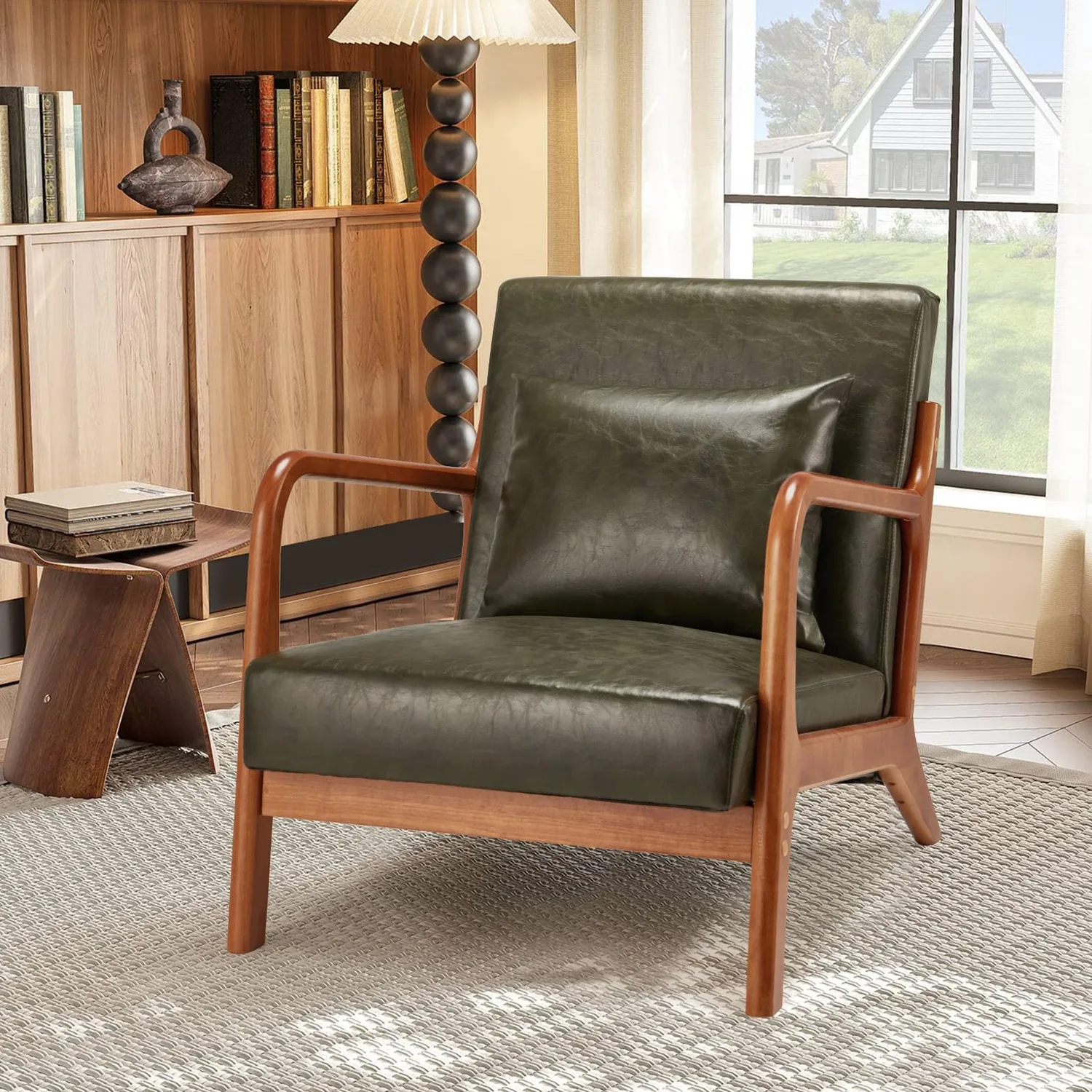 YODOLLA · Cozy Brown Reading Chair - Transform Your Reading Nook Into a Peaceful Sanctuary