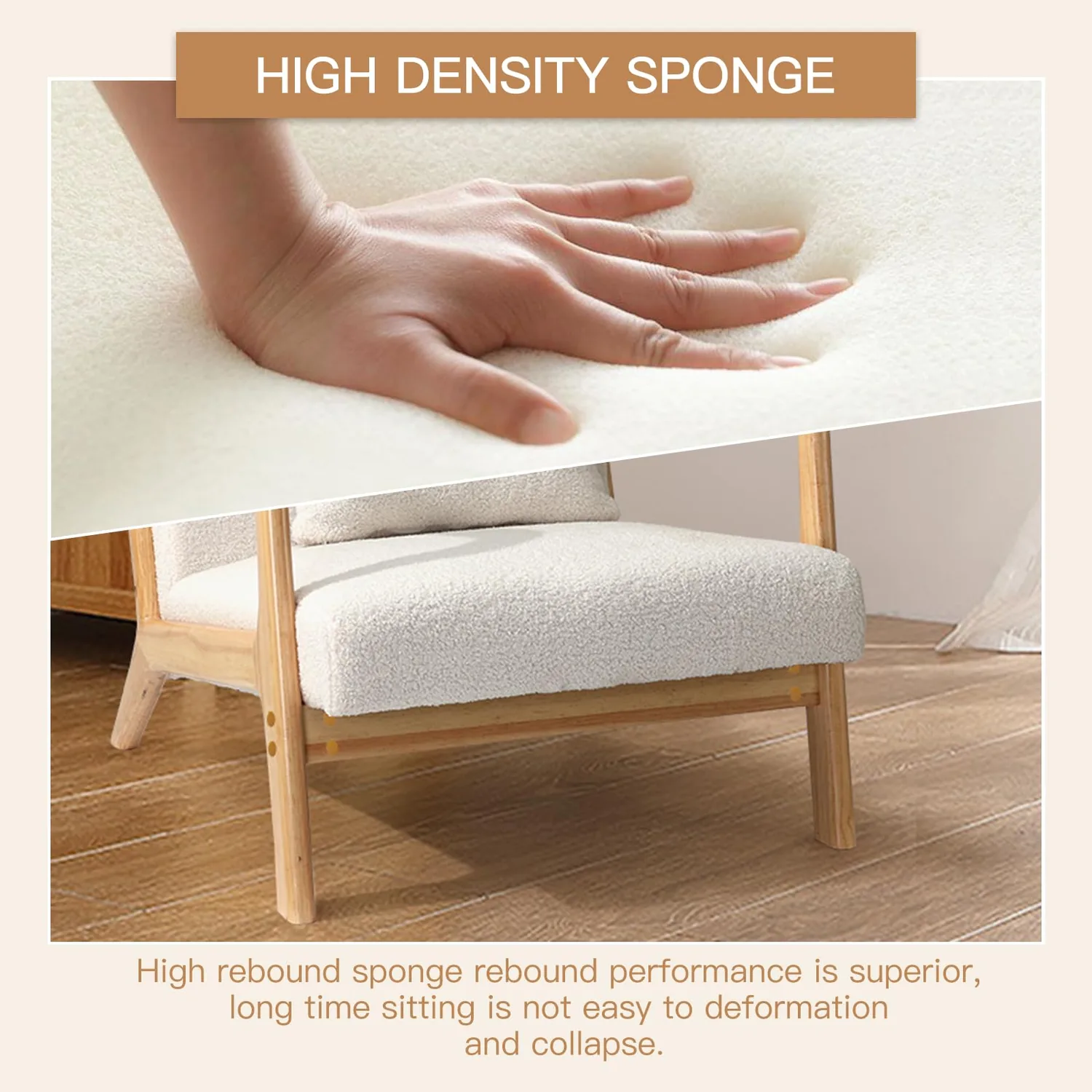Cozy Brown Reading Chair - Transform Your Reading Nook Into a Peaceful Sanctuary — view 6