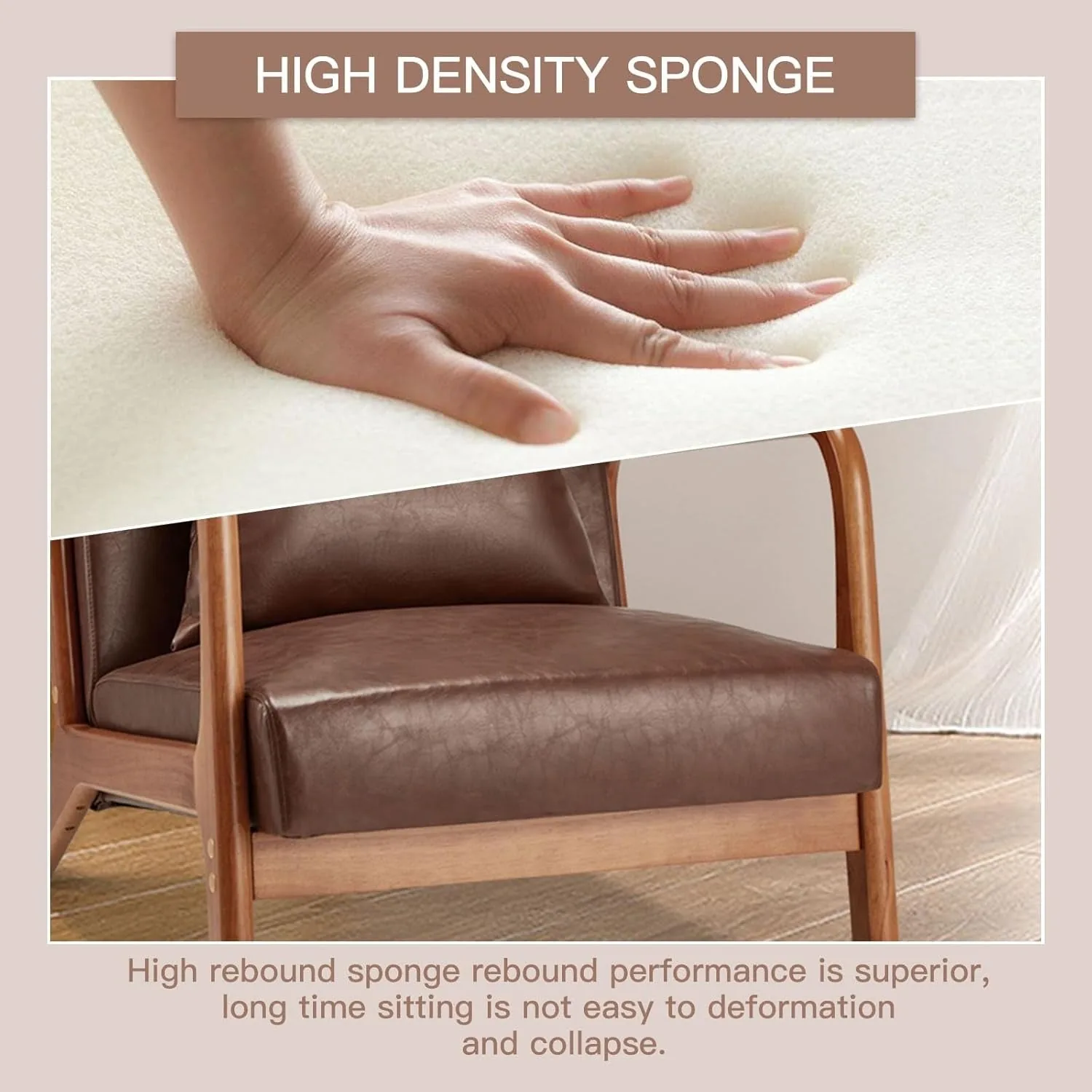 Cozy Brown Reading Chair - Transform Your Reading Nook Into a Peaceful Sanctuary — view 7