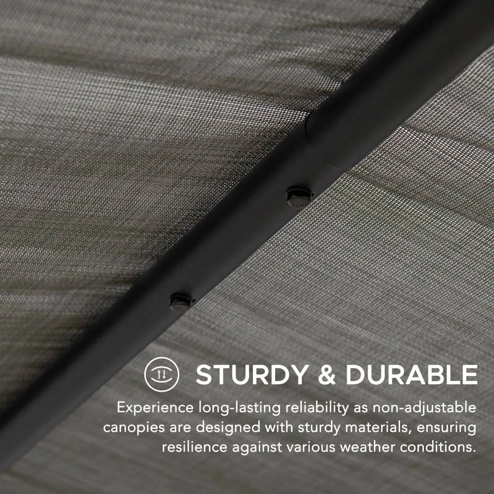 Darkeford Sling Canopy Pergola 10x10 - Shadow Black — view 8