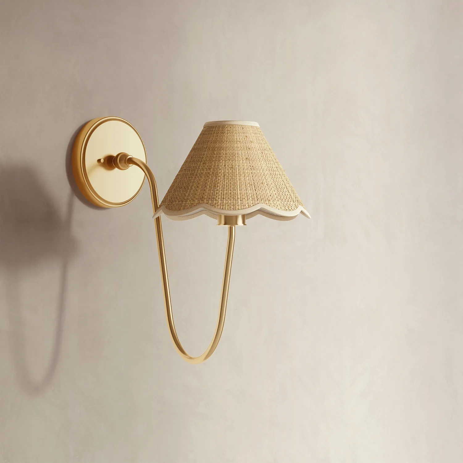 Elara Curve Clamp Cone Arm Sconce — view 2