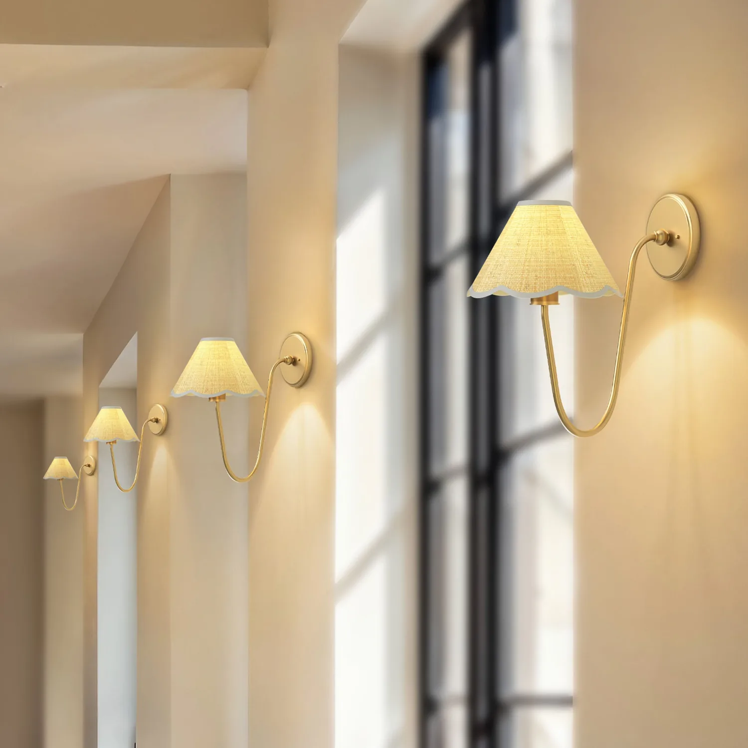 Elara Curve Clamp Cone Arm Sconce — view 3