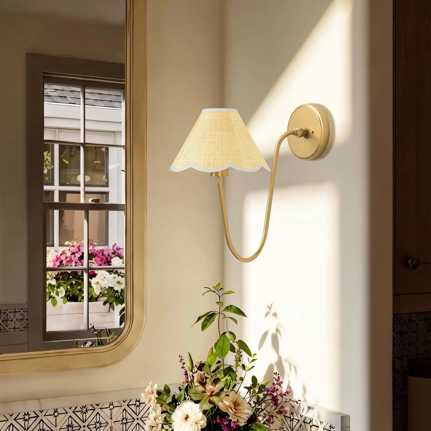 Elara Curve Clamp Cone Arm Sconce — view 4