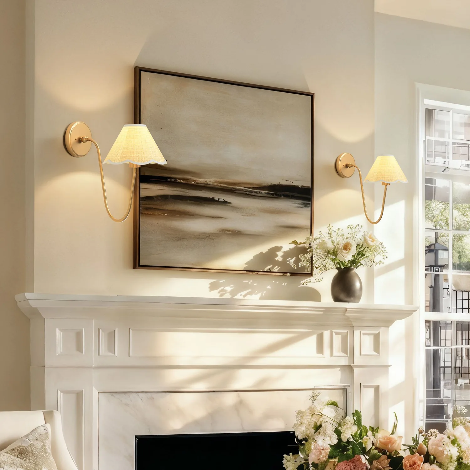 Elara Curve Clamp Cone Arm Sconce — view 5