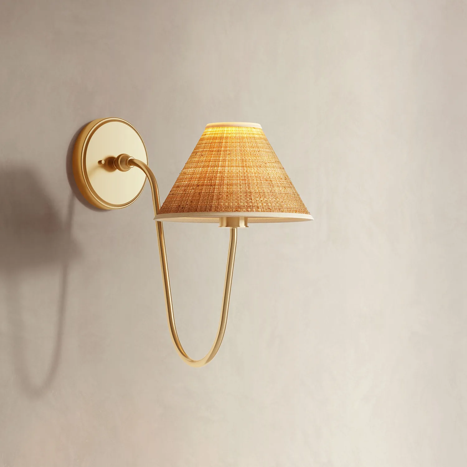 Elara Curve Clamp Cone Arm Sconce — view 7
