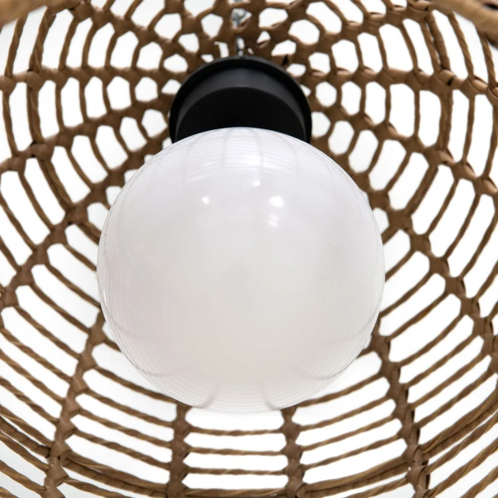 Elegant Wicker Outdoor Chandelier with Remote - Transform Your Patio into Paradise — view 4