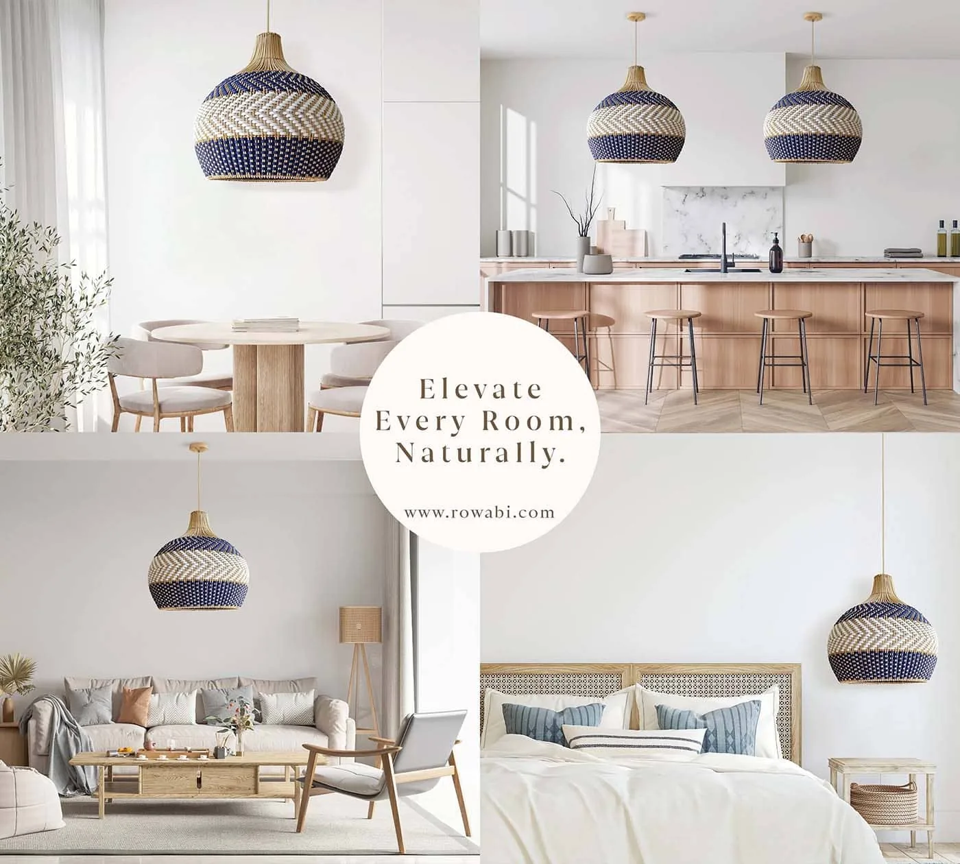 Ethereal Rattan Pendant Light — view 4