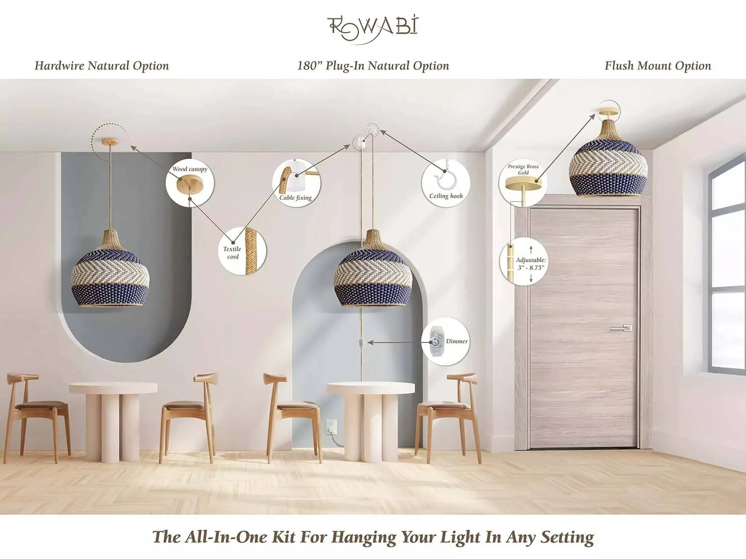 Ethereal Rattan Pendant Light — view 8