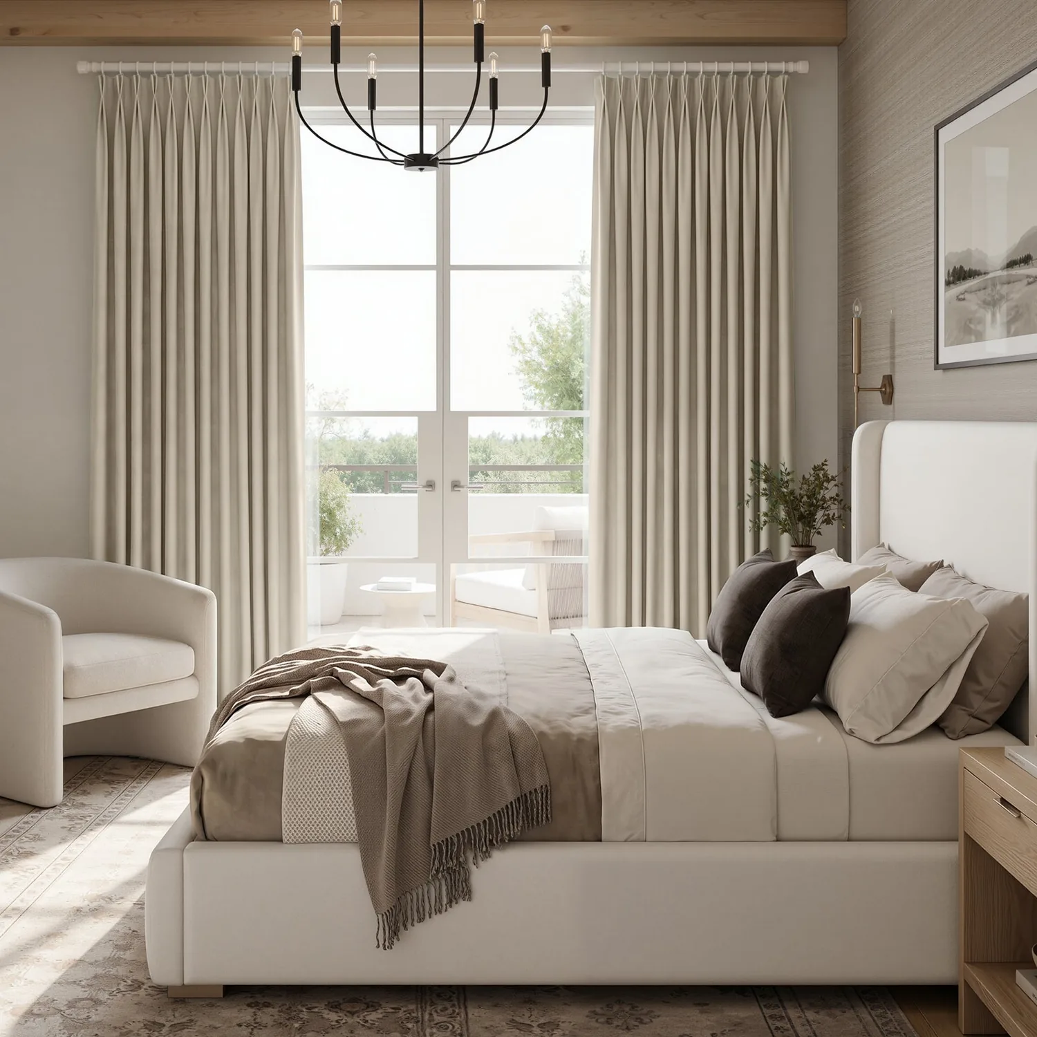 Hudson Thermal 100% Blackout Curtain - Natural 02 | Transform Your Sleep Sanctuary — view 10