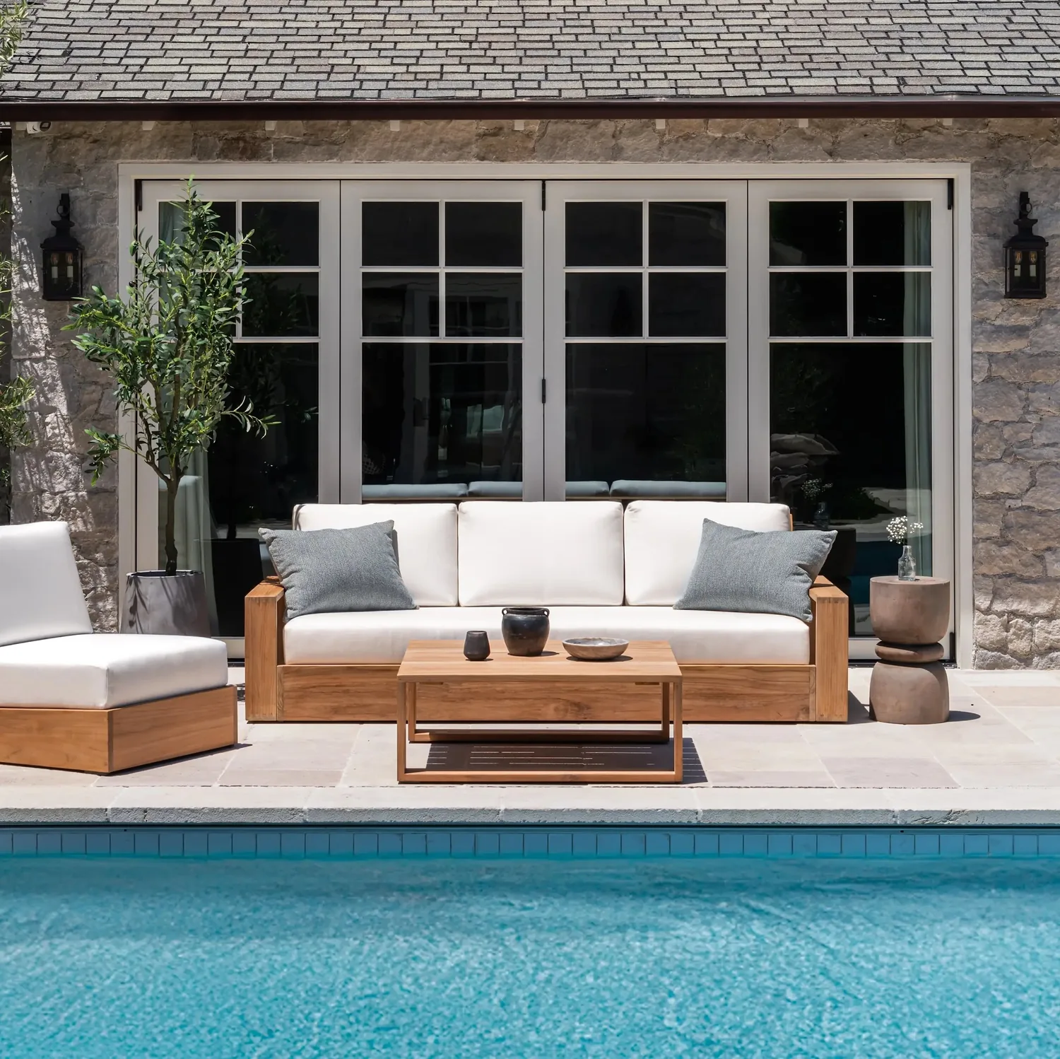 Kuba Teak Outdoor Sofa — main image