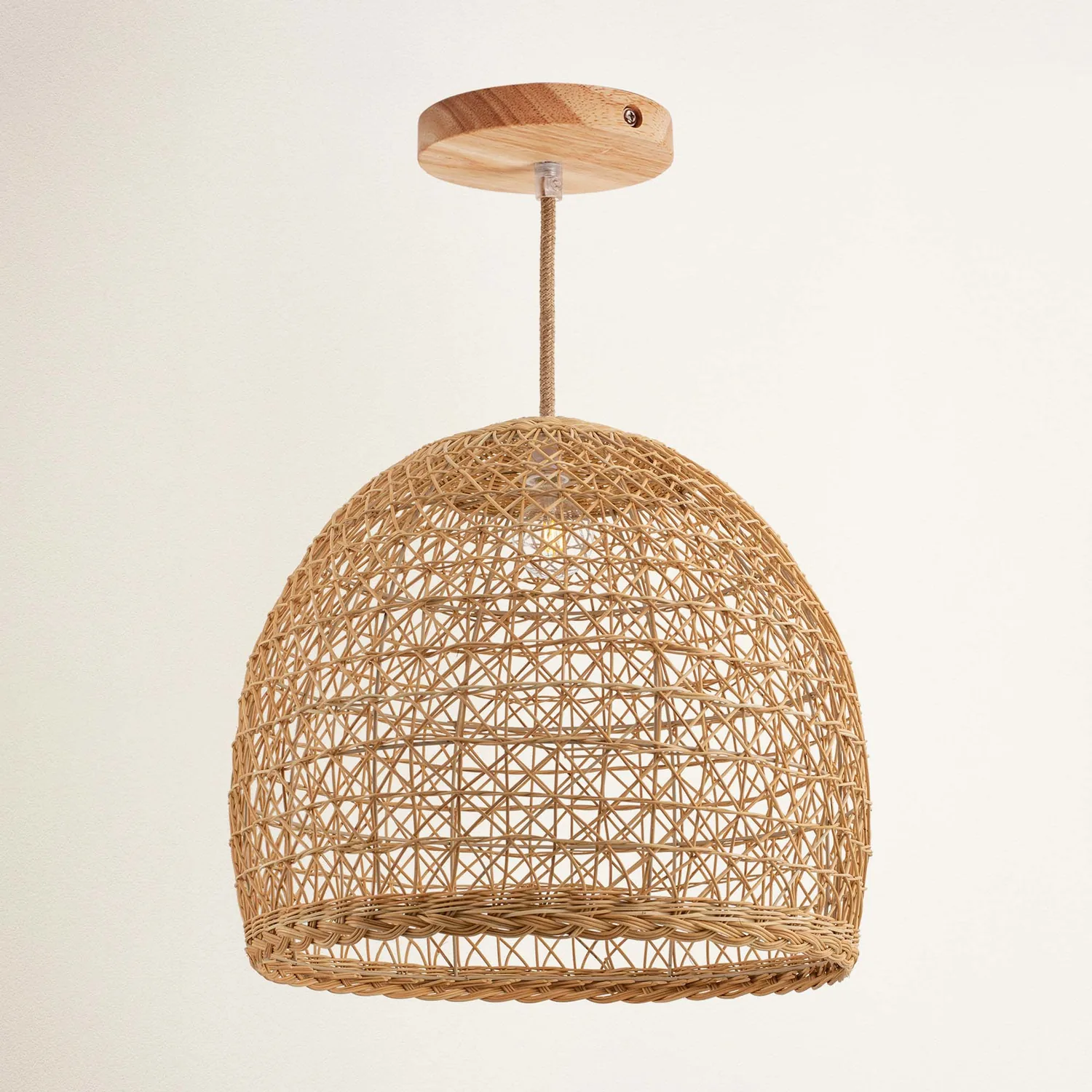 Lumiere Rattan Pendant Light — view 3