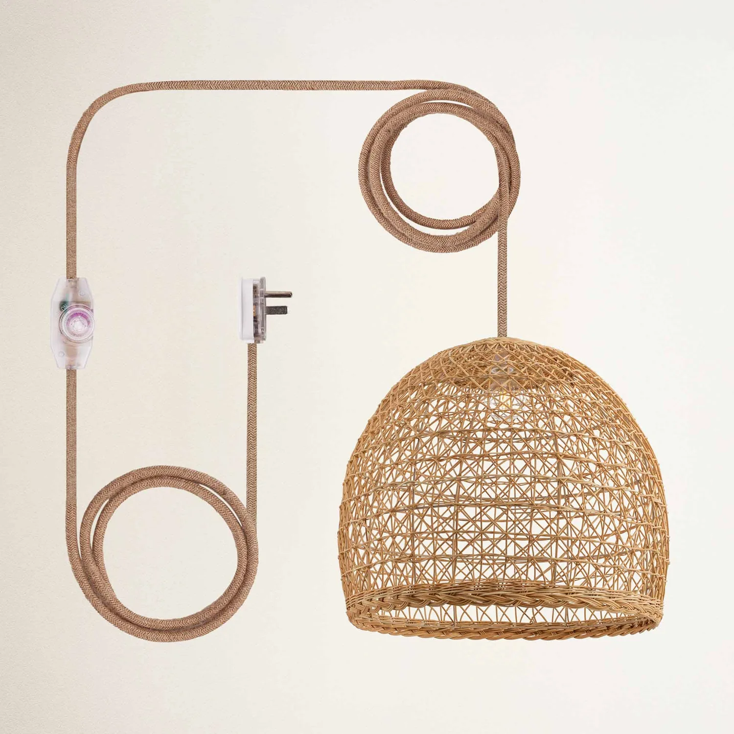 Lumiere Rattan Pendant Light — view 4