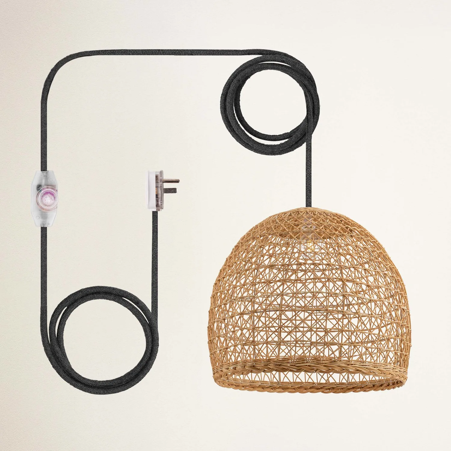 Lumiere Rattan Pendant Light — view 5