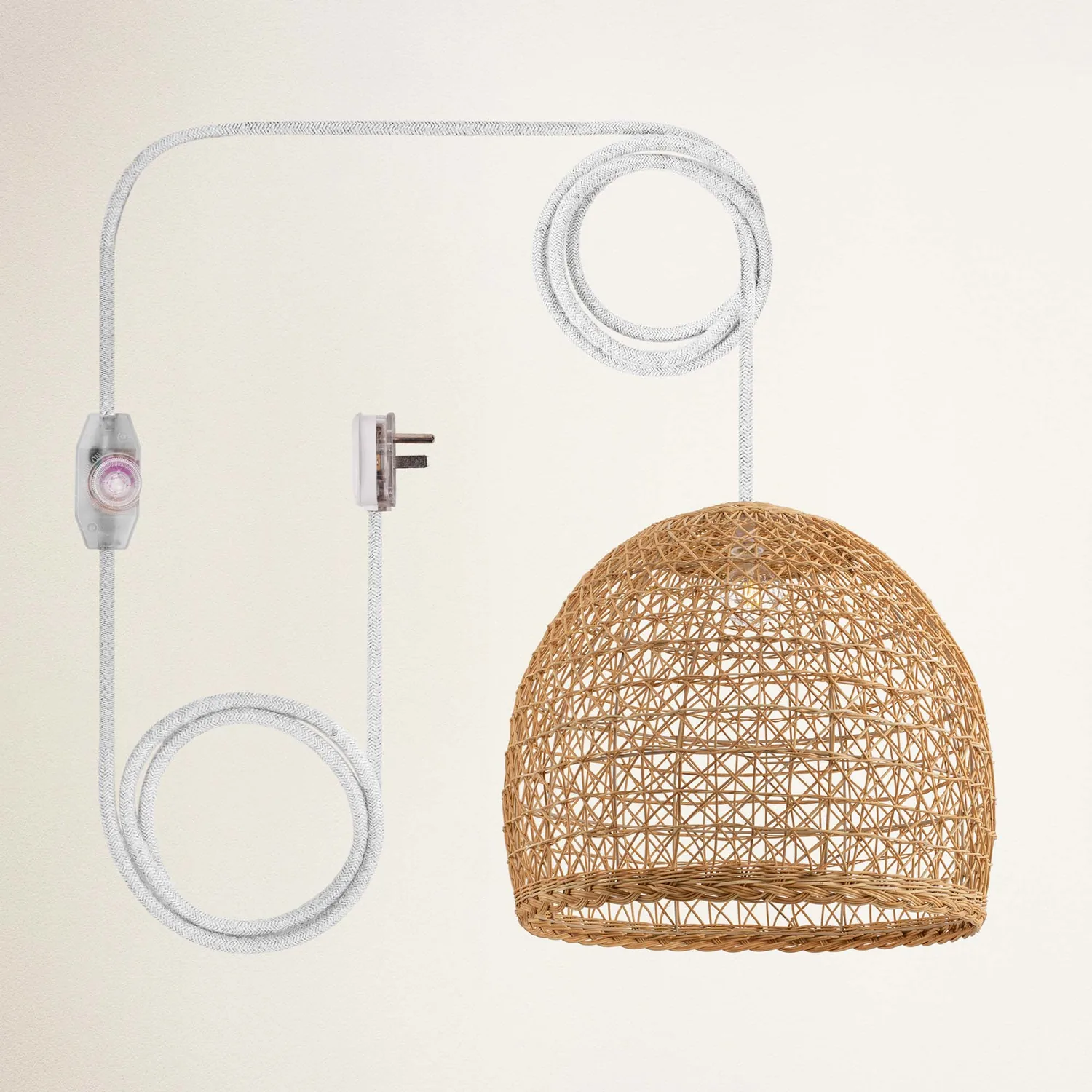 Lumiere Rattan Pendant Light — view 6