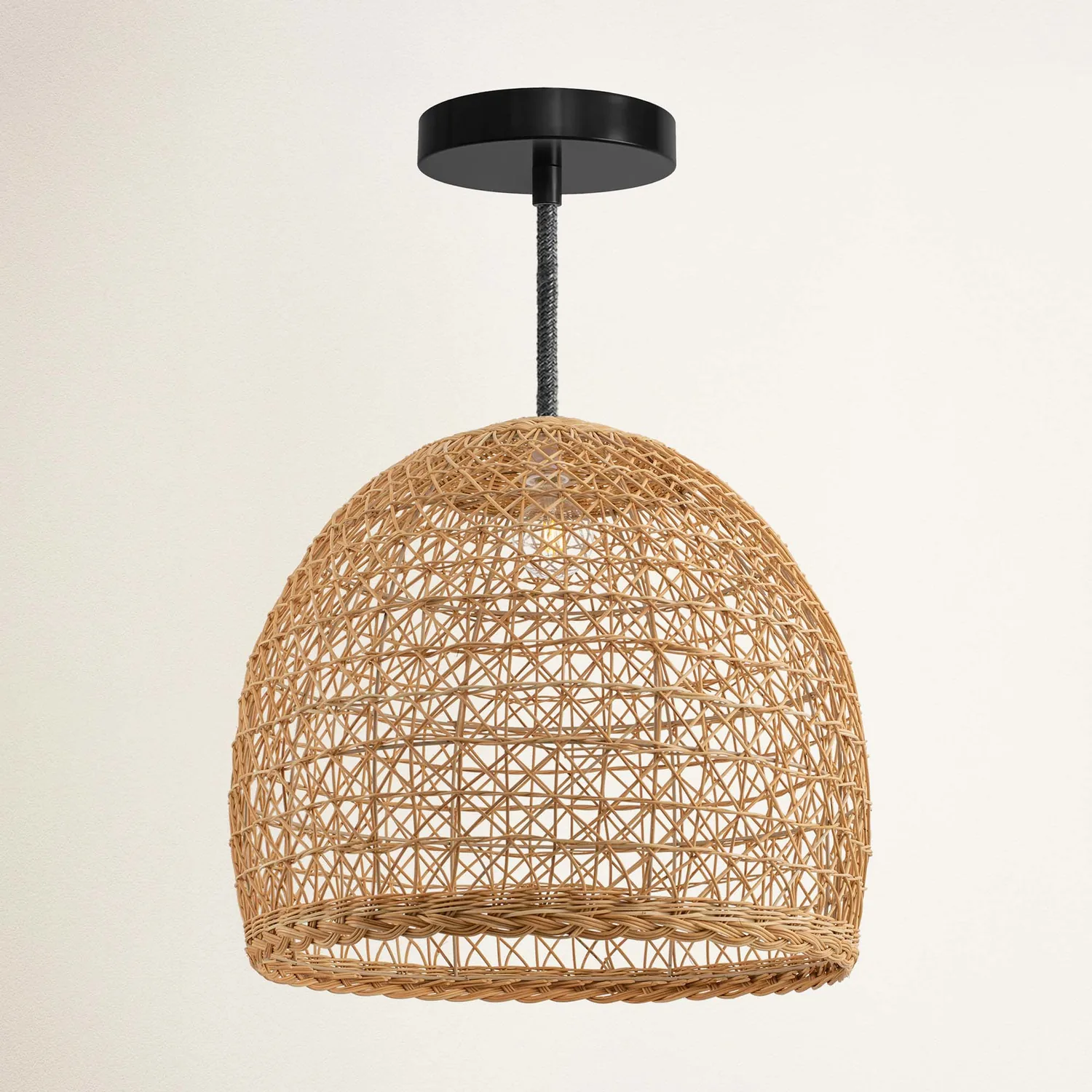 Lumiere Rattan Pendant Light — view 7