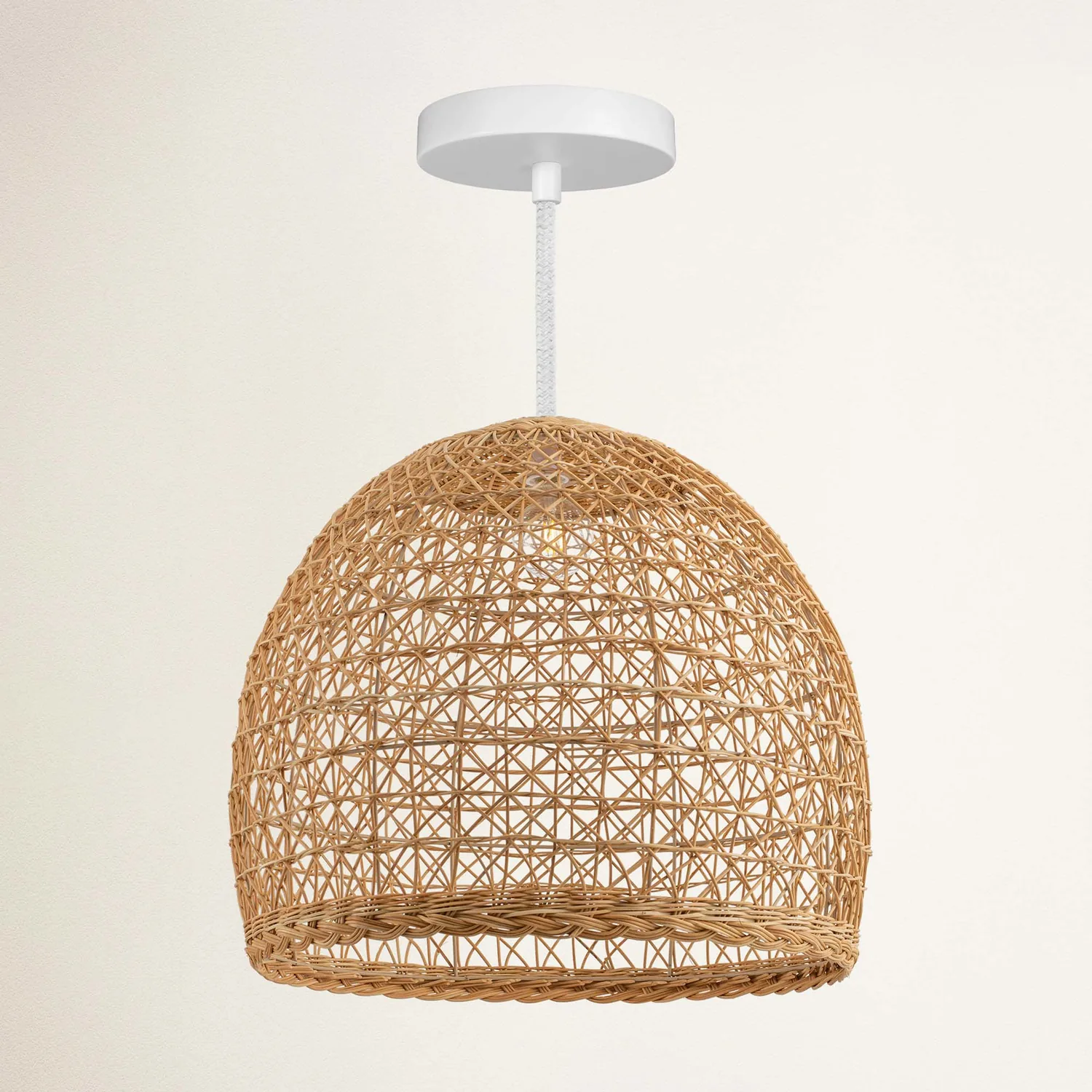 Lumiere Rattan Pendant Light — view 8