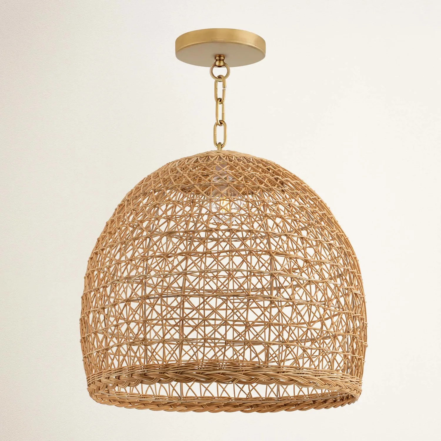 Lumiere Rattan Pendant Light — view 10