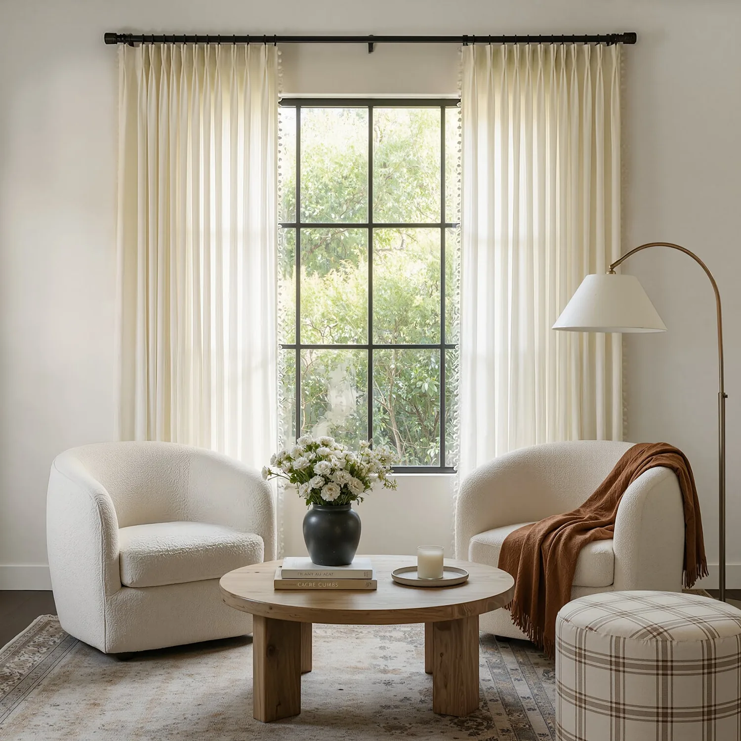 Meadow Geometric Sheer Curtain — main image