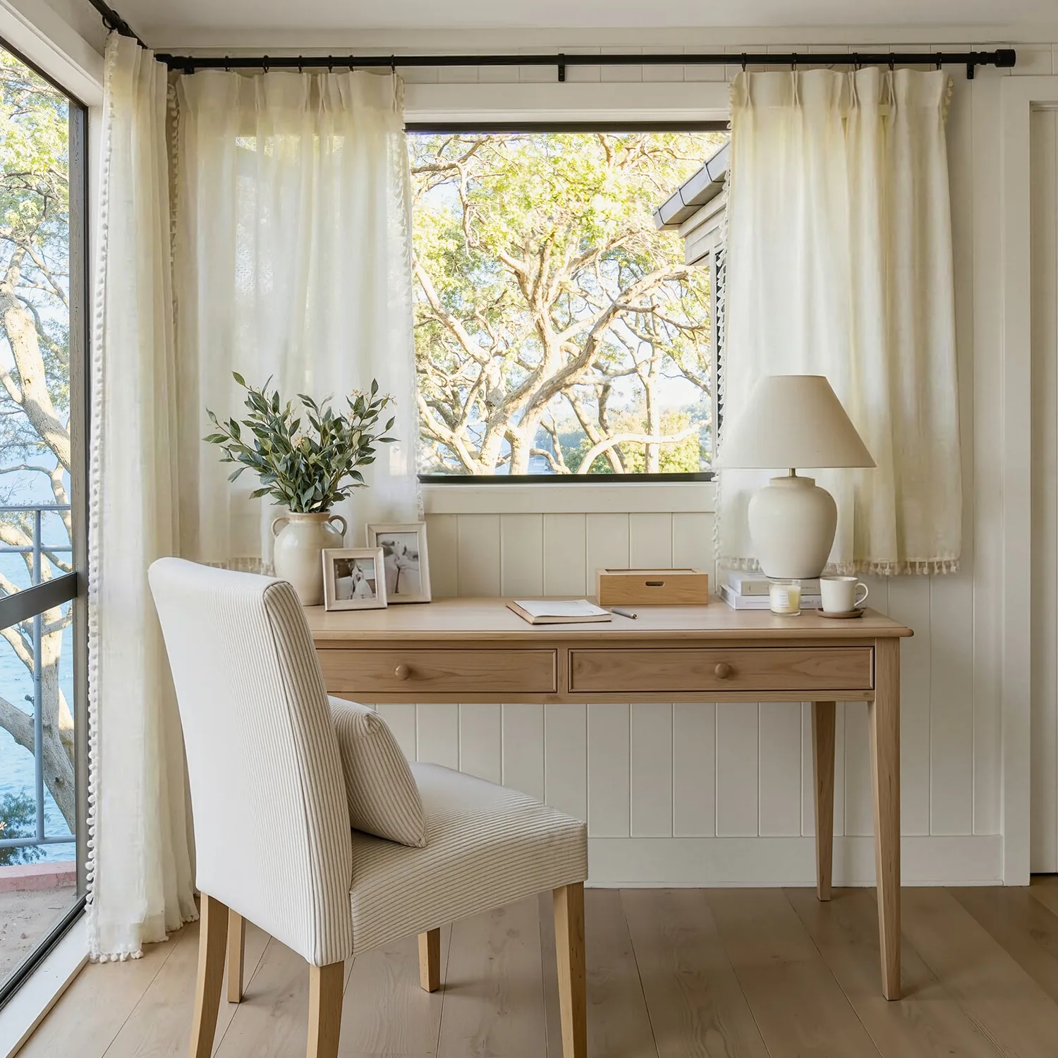 Meadow Geometric Sheer Curtain — view 2
