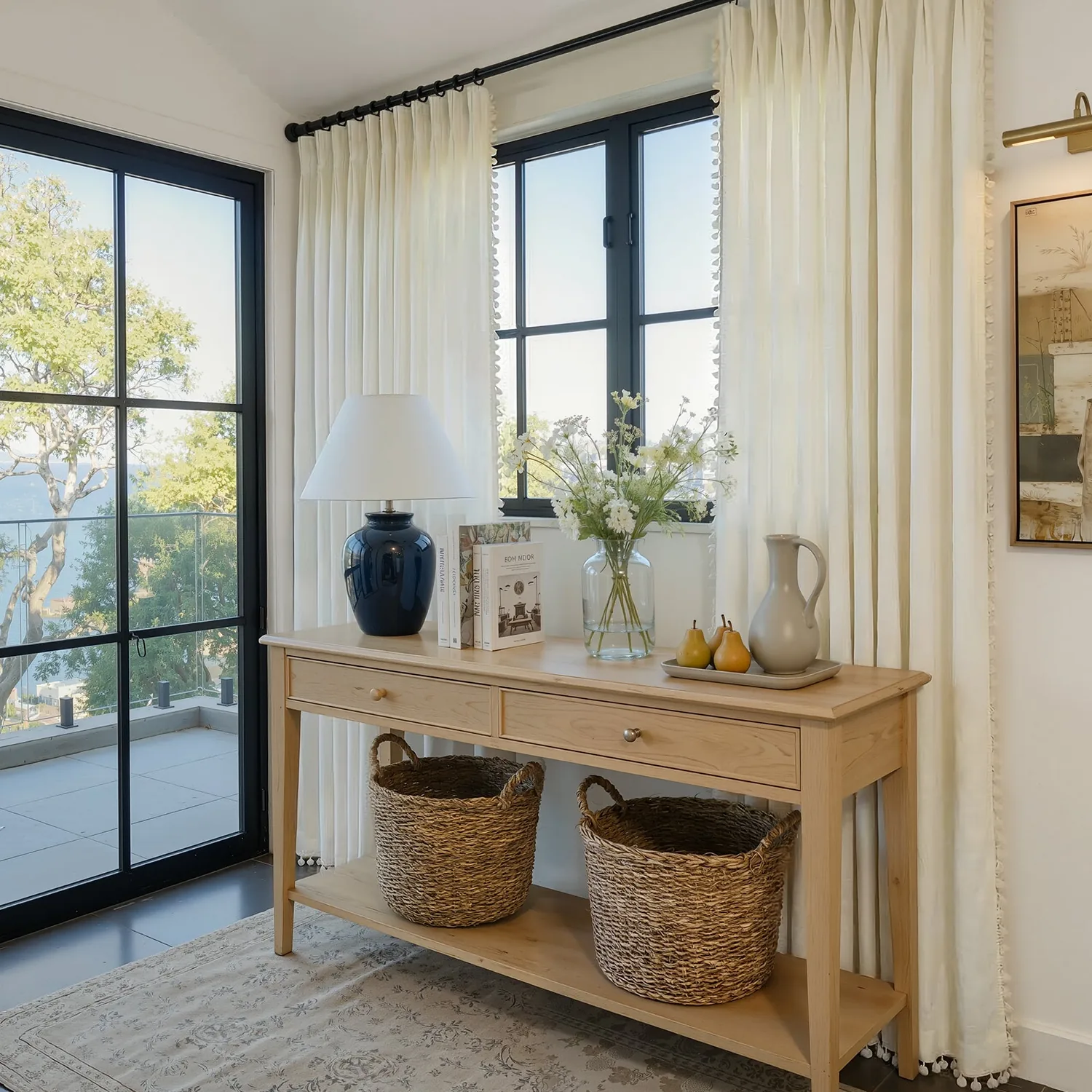 Meadow Geometric Sheer Curtain — view 3