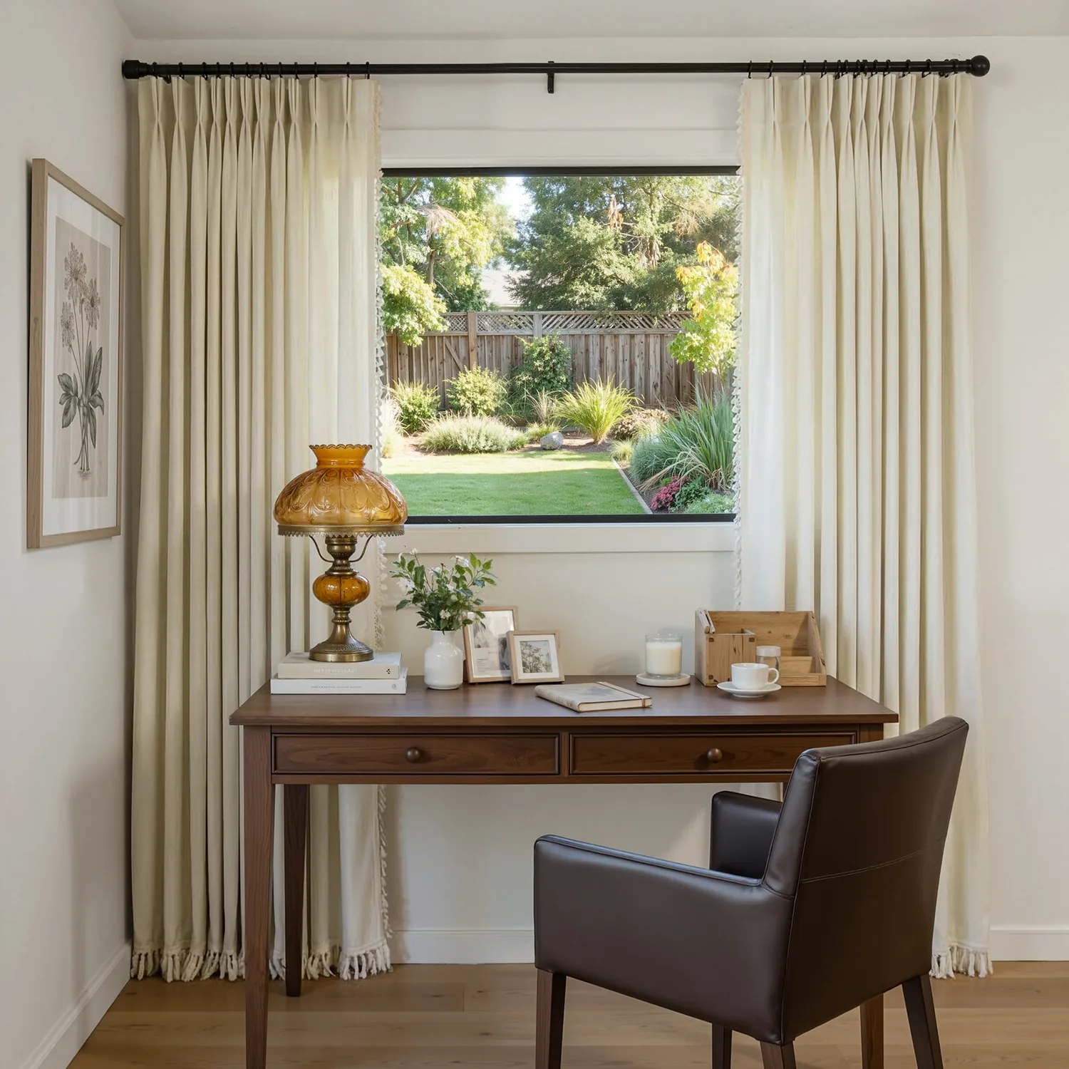 Meadow Geometric Sheer Curtain — view 4