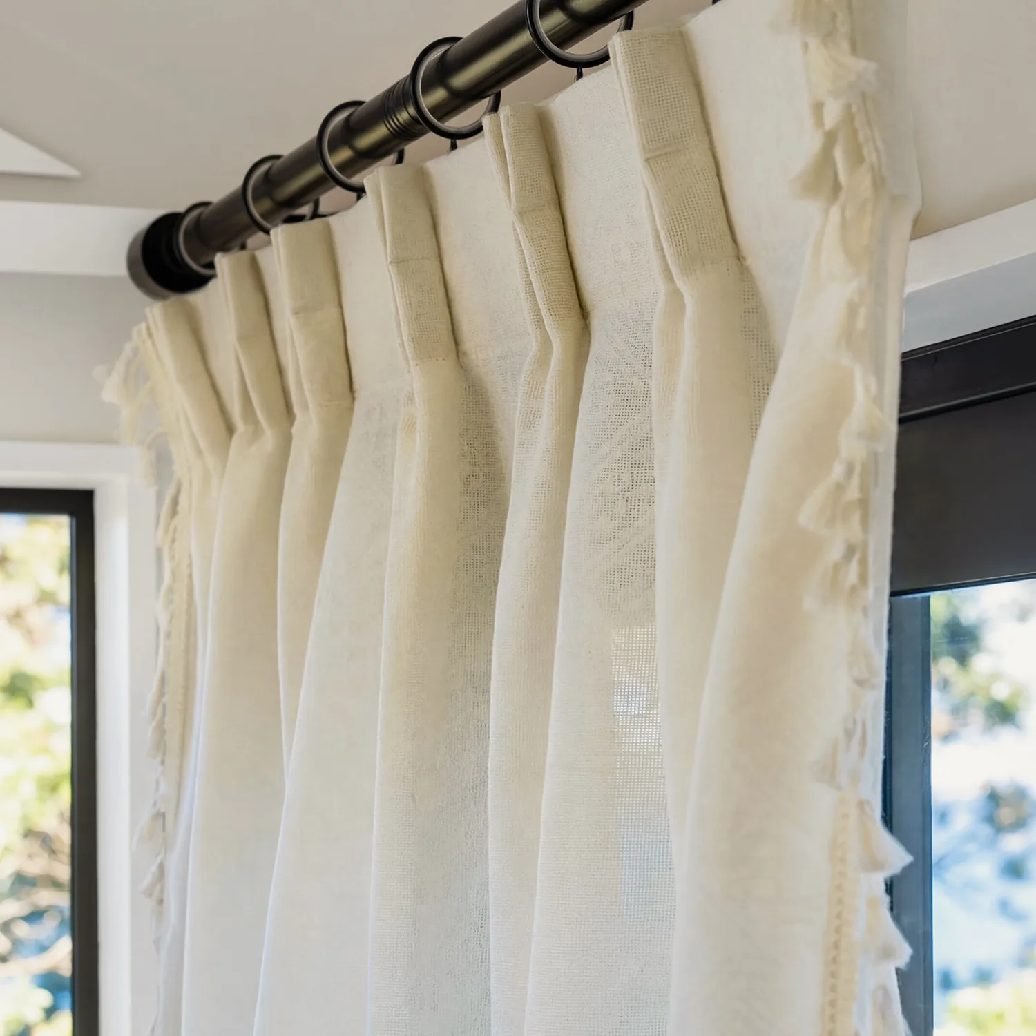 Meadow Geometric Sheer Curtain — view 6