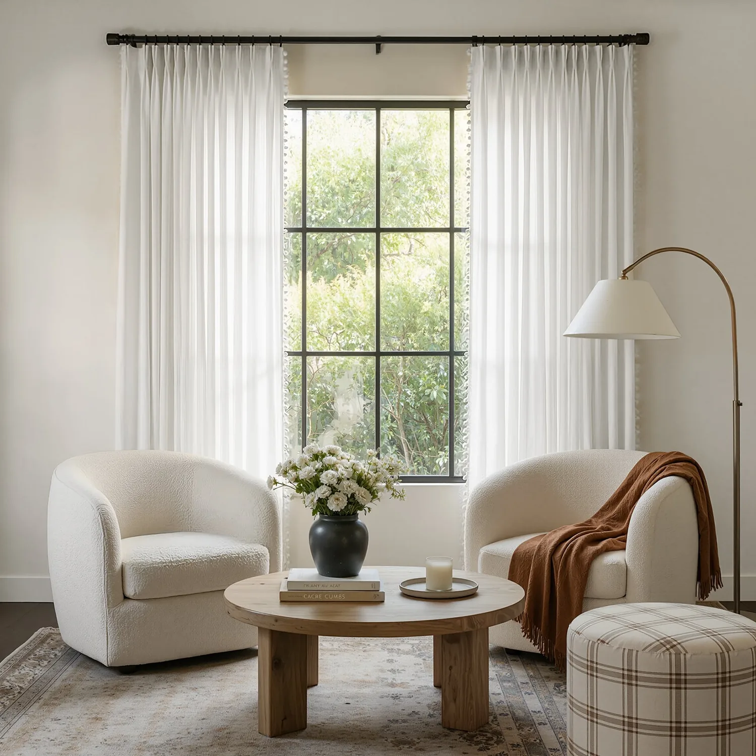 Meadow Geometric Sheer Curtain — view 8