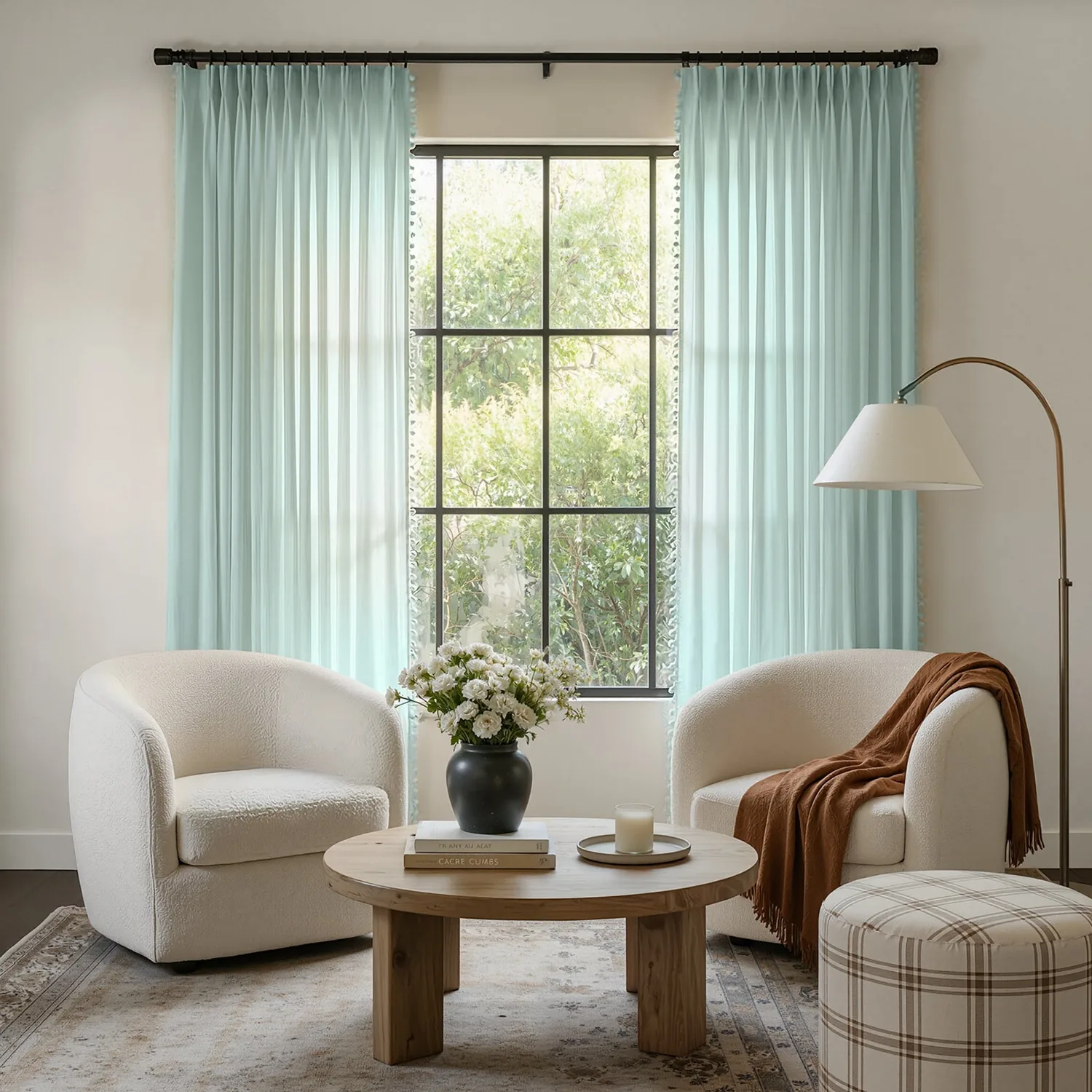 Meadow Geometric Sheer Curtain — view 9
