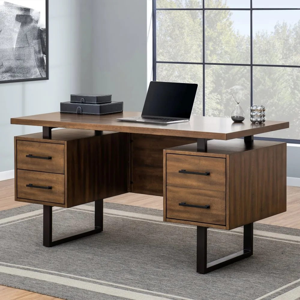 Milano 60" Floating Desk with Charging Station - Elevate Your Workspace Dreams — main image
