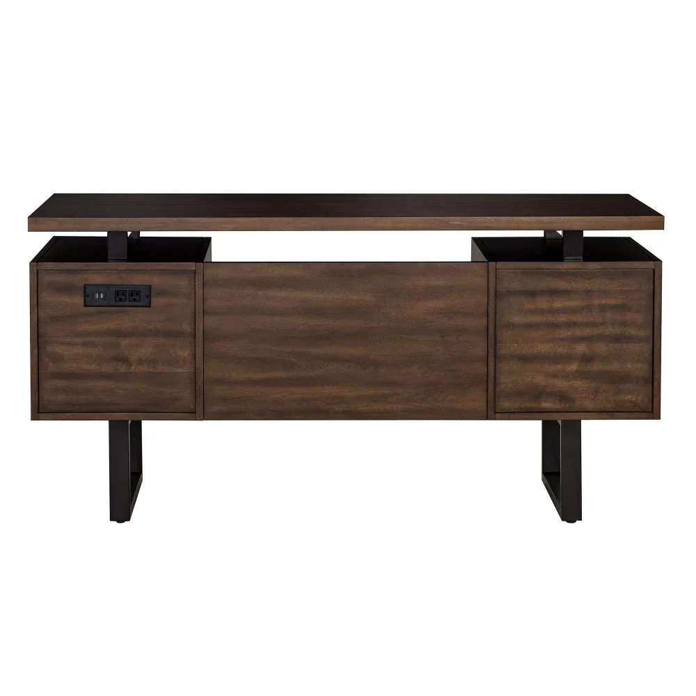 Milano 60" Floating Desk with Charging Station - Elevate Your Workspace Dreams — view 10