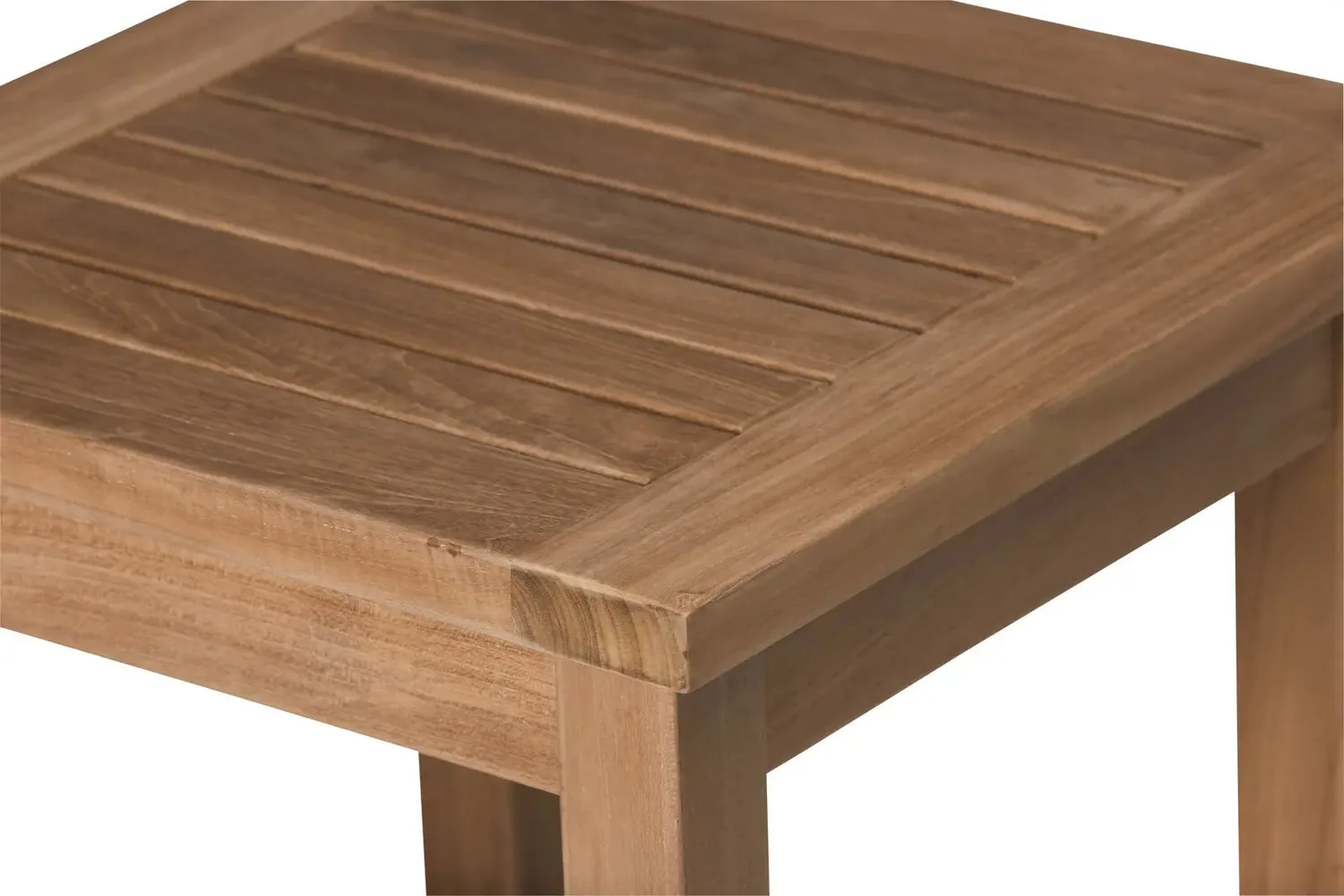 Milano Teak Outdoor Side Table — view 3
