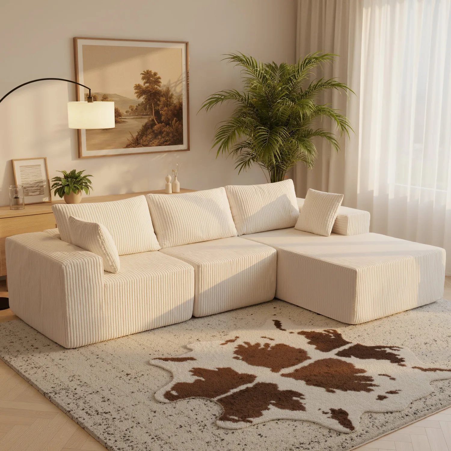 Modern 108" Dark Gray Sectional Sofa - Transform Your Living Space with Modular Design — view 6
