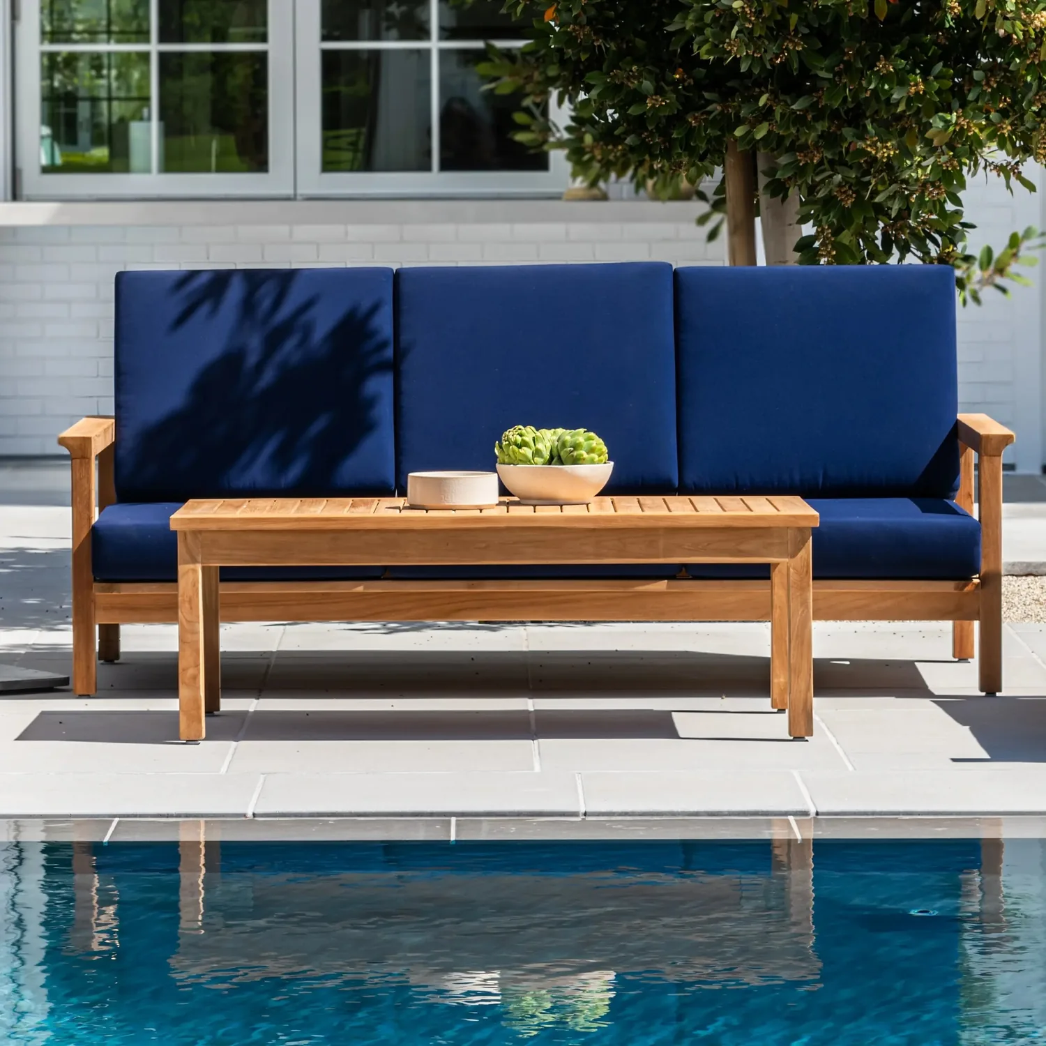 Monterey Teak Outdoor Sofa — main image