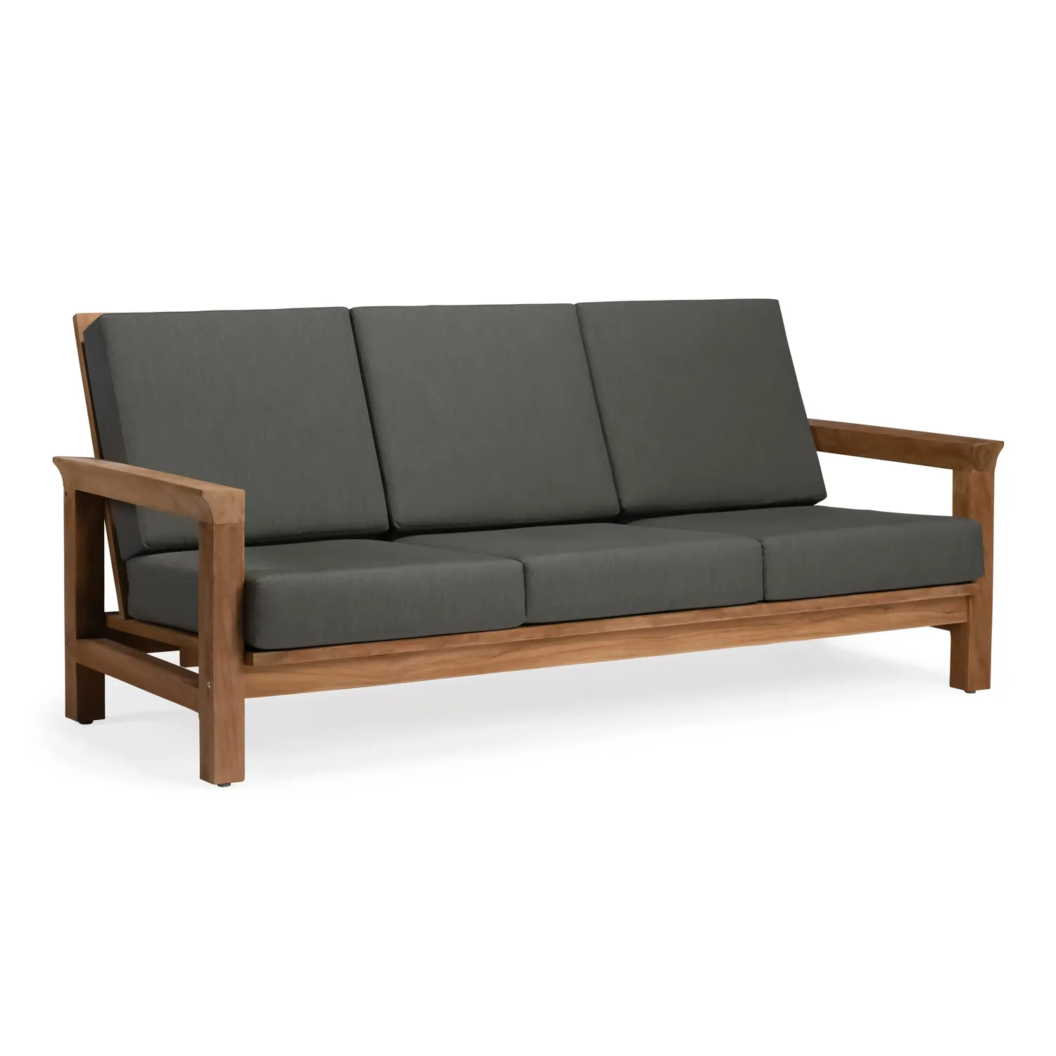 Monterey Teak Outdoor Sofa — view 2