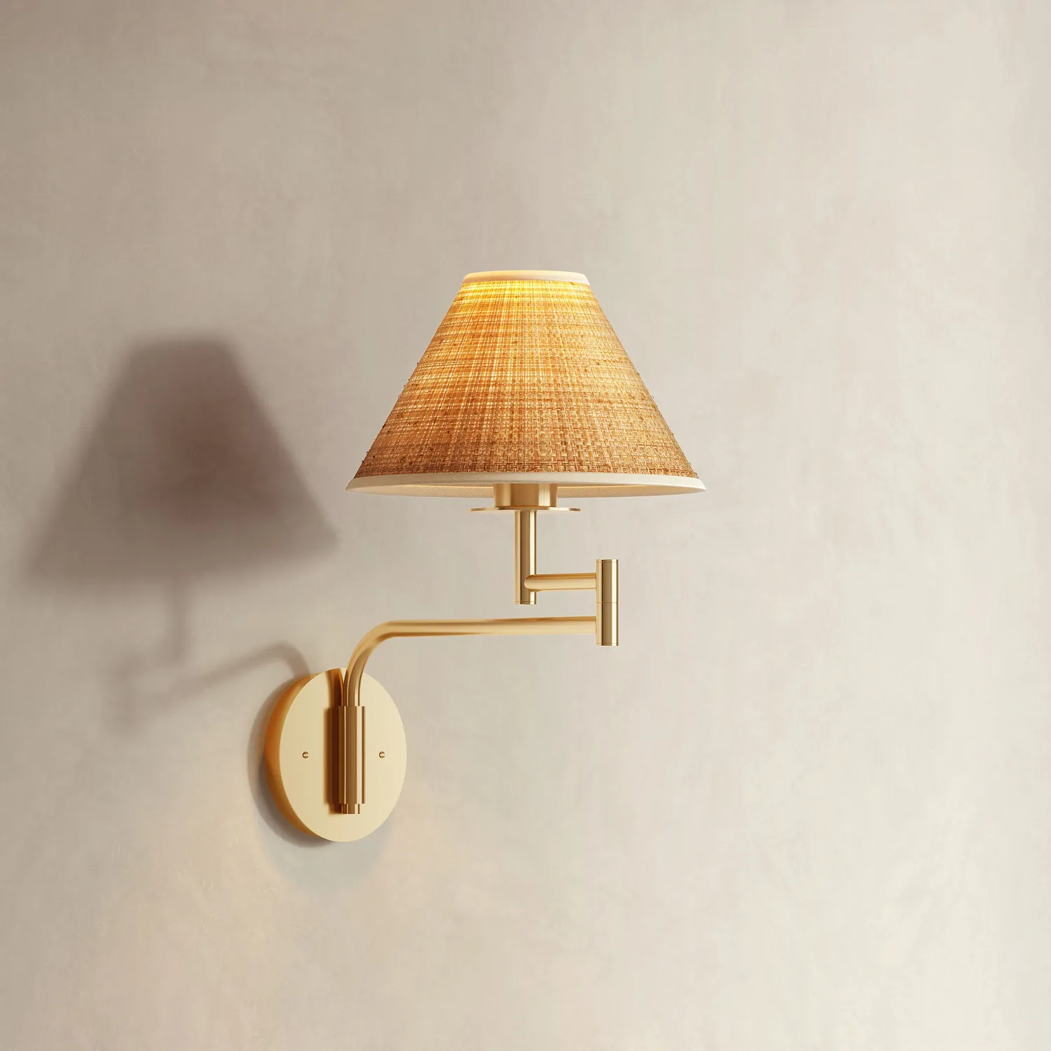 Naia Rattan Sconce — main image