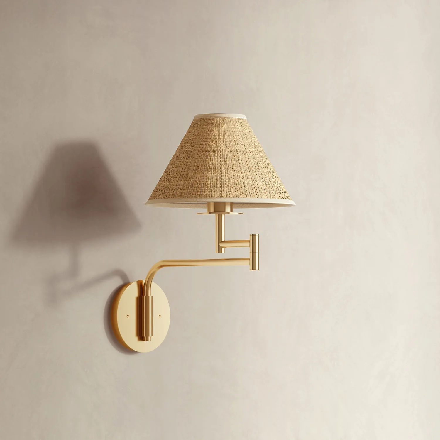 Naia Rattan Sconce — view 2