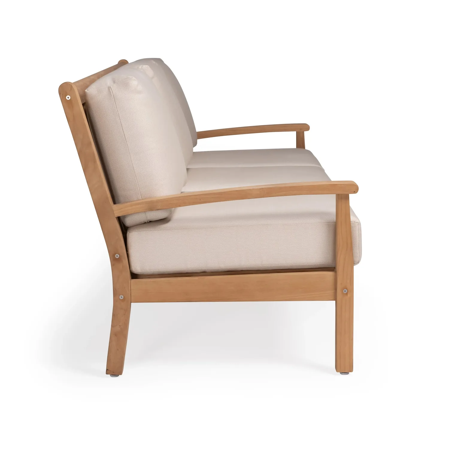 Naples Teak Outdoor Sofa — view 2